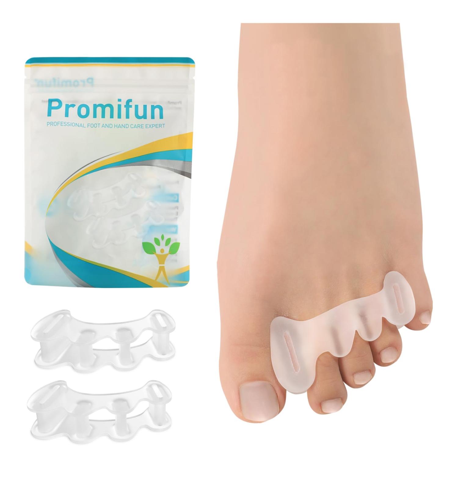 Soft Gel Toe Separators - Bunion Correction & Pain Relief for Men & Women | Plantar Fasciitis Claw Toe Hammer Toe - Large (1 Pair - Buy Online on GoSupps.com