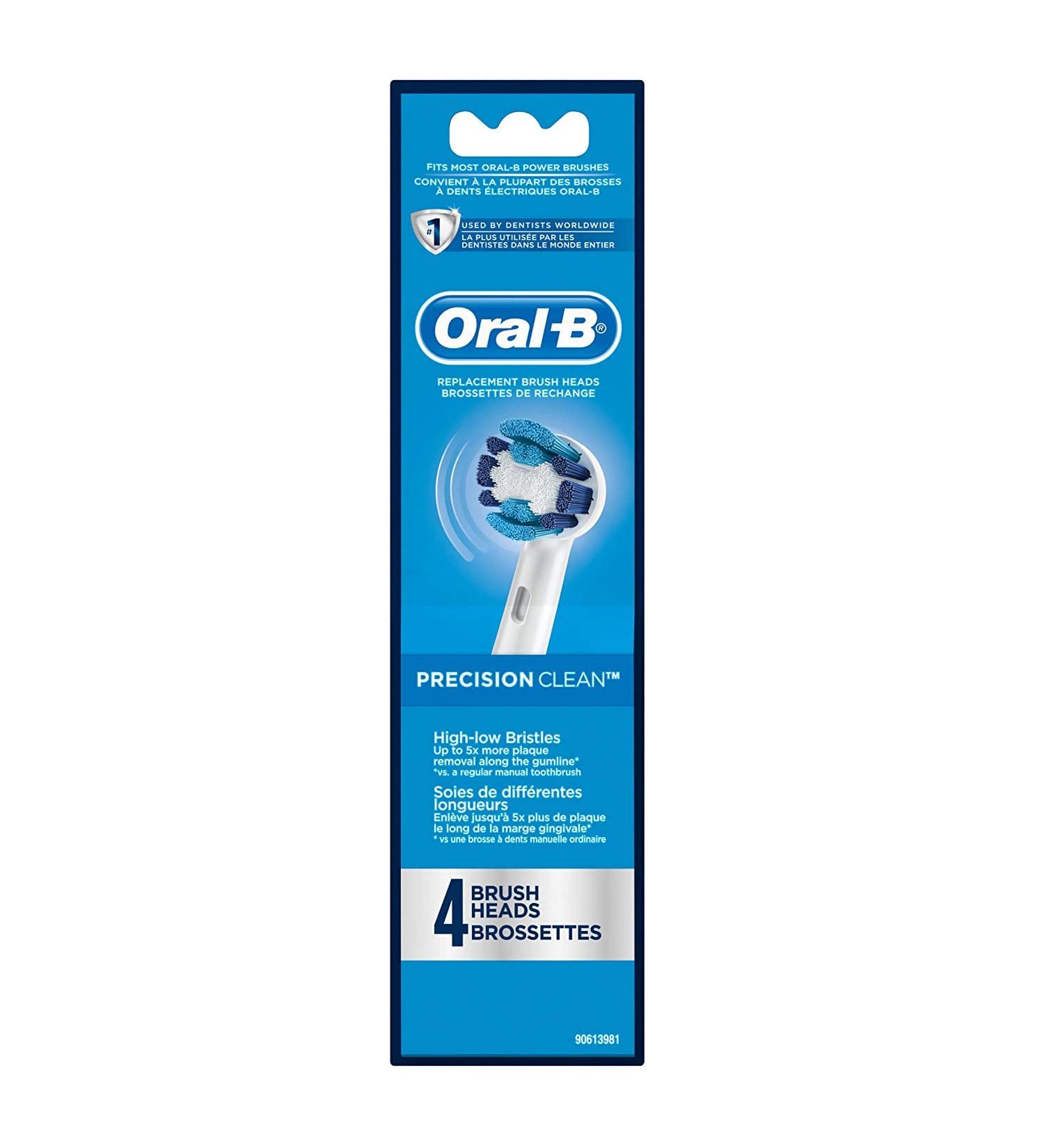 Oral-B Professional Precision Clean Replacement Brush Heads 4ct - Get a Professional Clean Feel - Buy Online on GoSupps.com