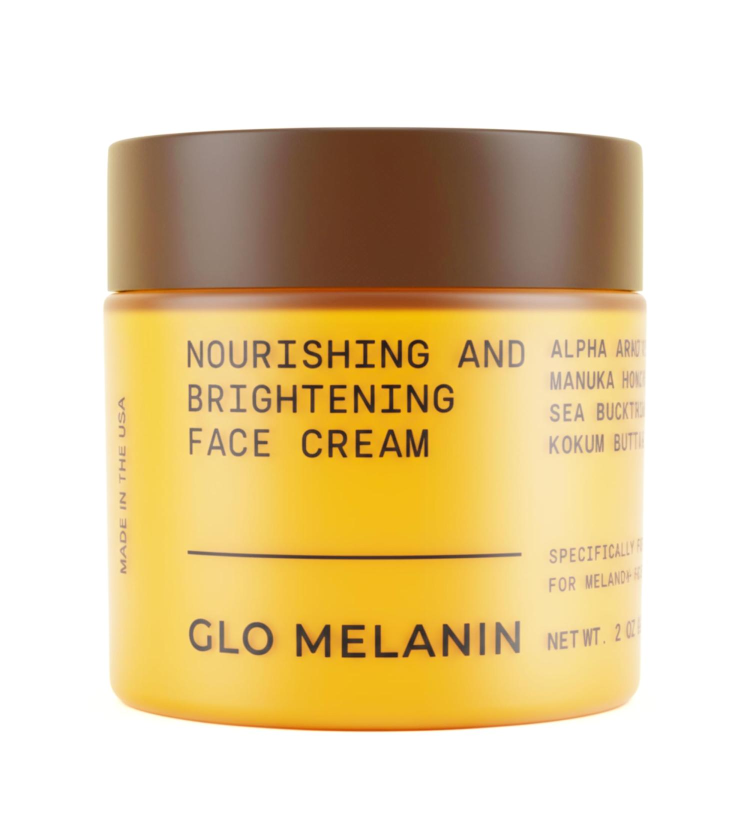 Glo Melanin Nourishing Face Cream Hydrating Daily Moisturizer for Radiant Even-Looking Skin Vegan Paraben-Free Formula for a Healthy Glow (2 oz) - Buy Online on GoSupps.com