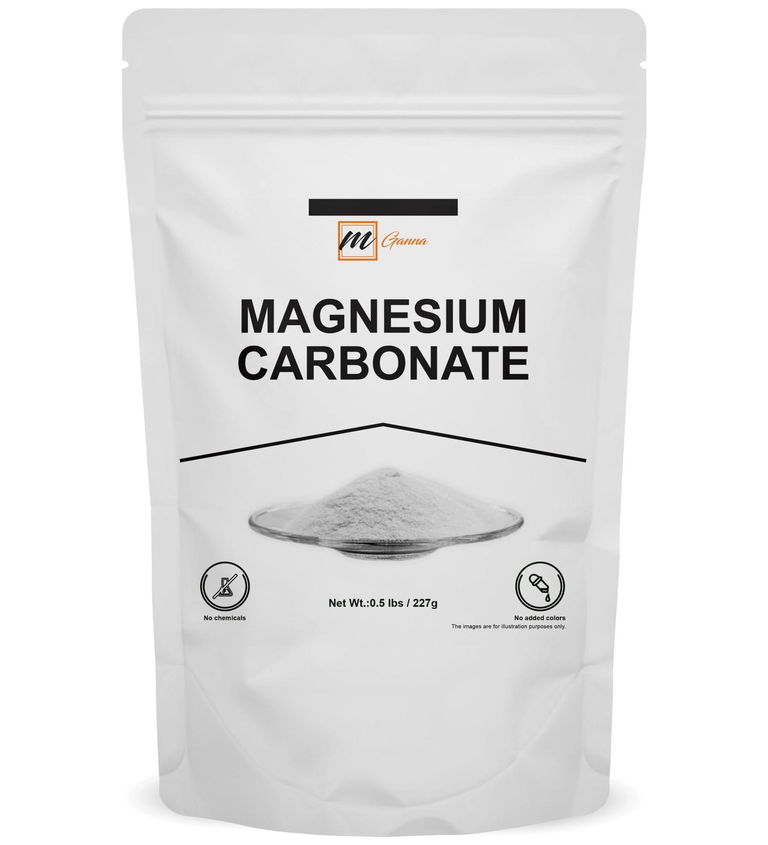 mGanna Magnesium Carbonate Light Powder (Food Grade) 227 g / 0.5 lbs - Buy Online on GoSupps.com