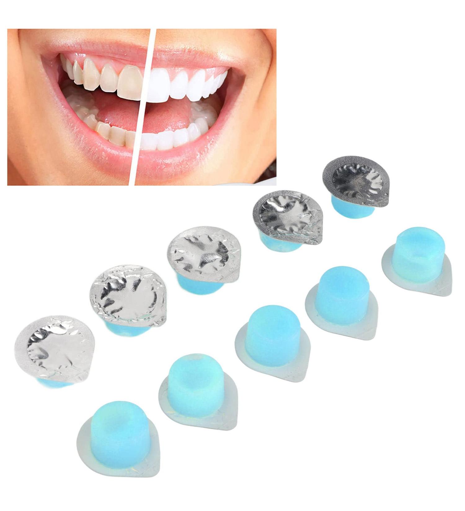 20 Pieces Tooth Polishing Cream - Natural Whitening & Care Capsule Set (Blue) | Improve Teeth Health & Shine - Buy Online on GoSupps.com