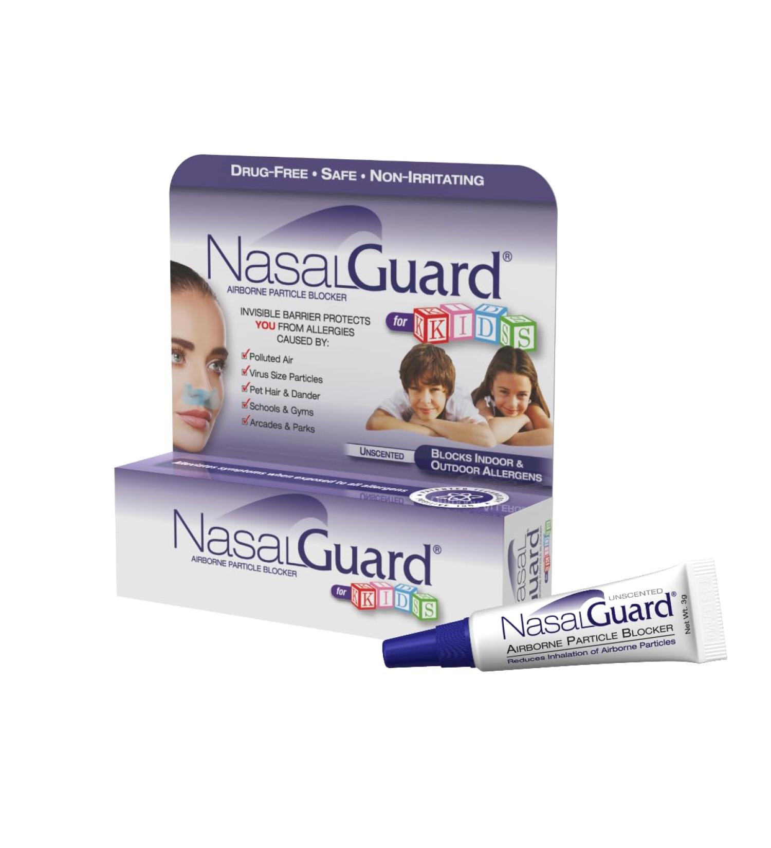 Allergy Relief Nasal Gel for Kids - Drug-Free Allergen Blocker for Dust Pet Hair & Dander - Safe Moisturizing & Non-Irritating - Made in USA - 0.1 oz Unscented - Buy Online on GoSupps.com