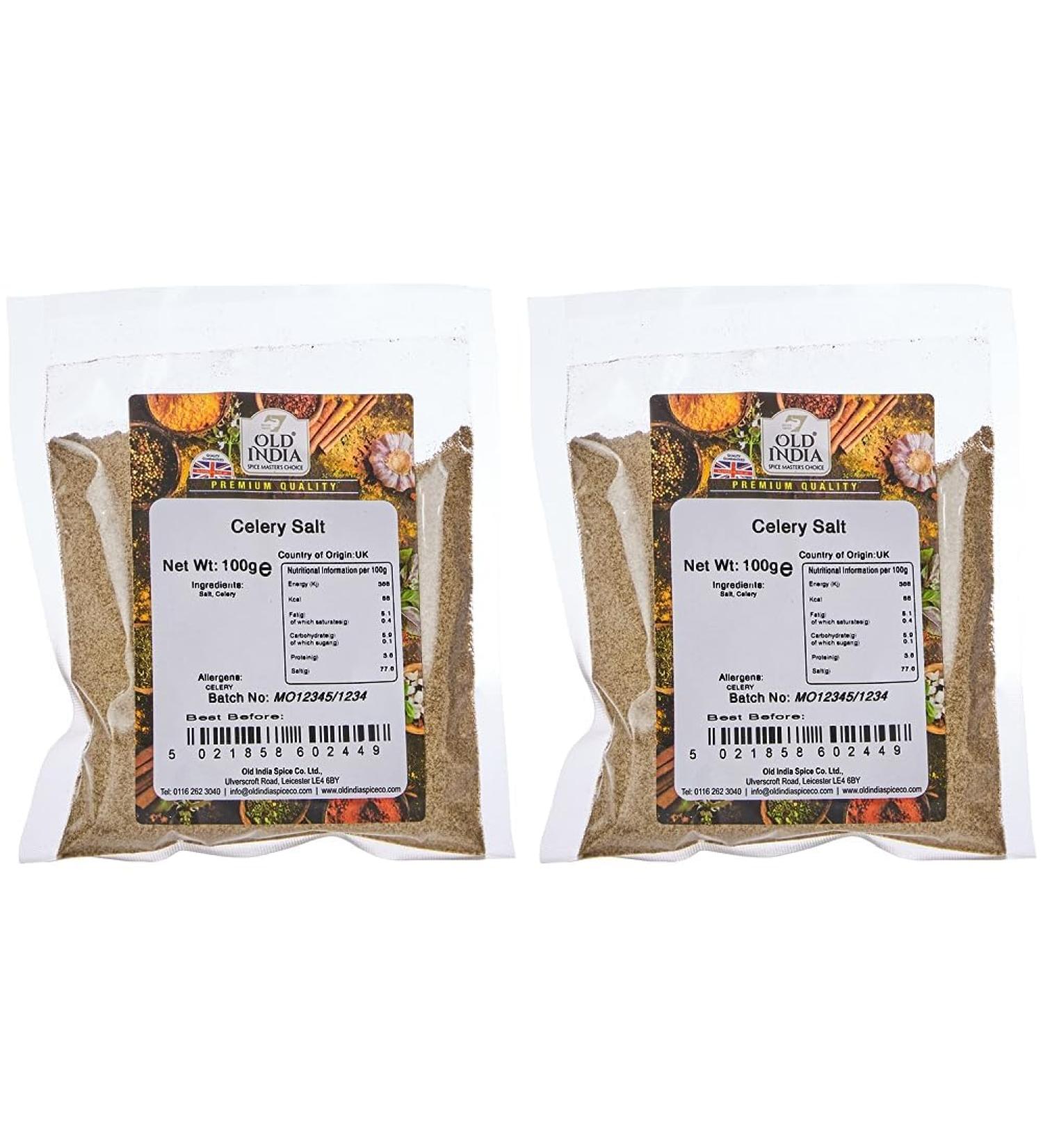 Old India Celery Salt 100g (Pack of 2) Salt Celery 100 g (Pack of 2) - Buy Online on GoSupps.com