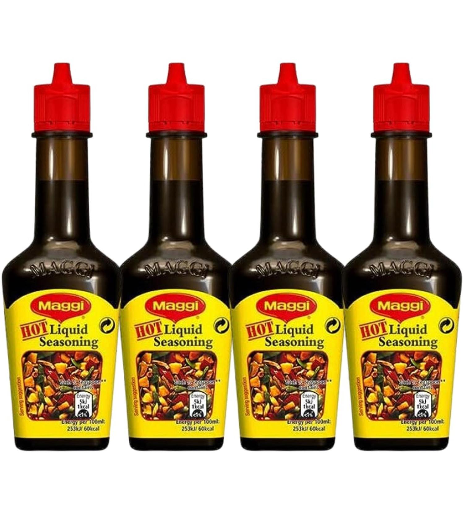 Maggi Hot Liquid Seasoning 100g (4 Pack Bundle)