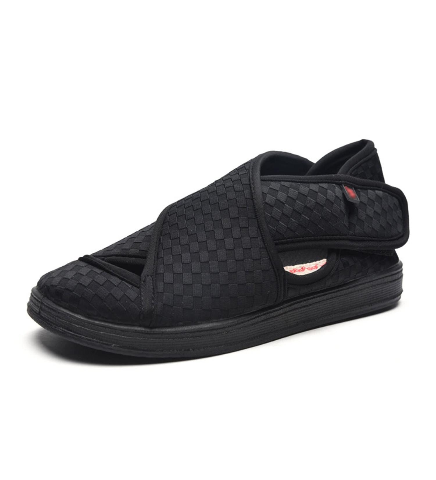 Lfzhjzc Elderly Diabetic Walking Shoes for Women - Adjustable Closure, Easy On/Off - Black, Size 6 - Buy Online on GoSupps.com