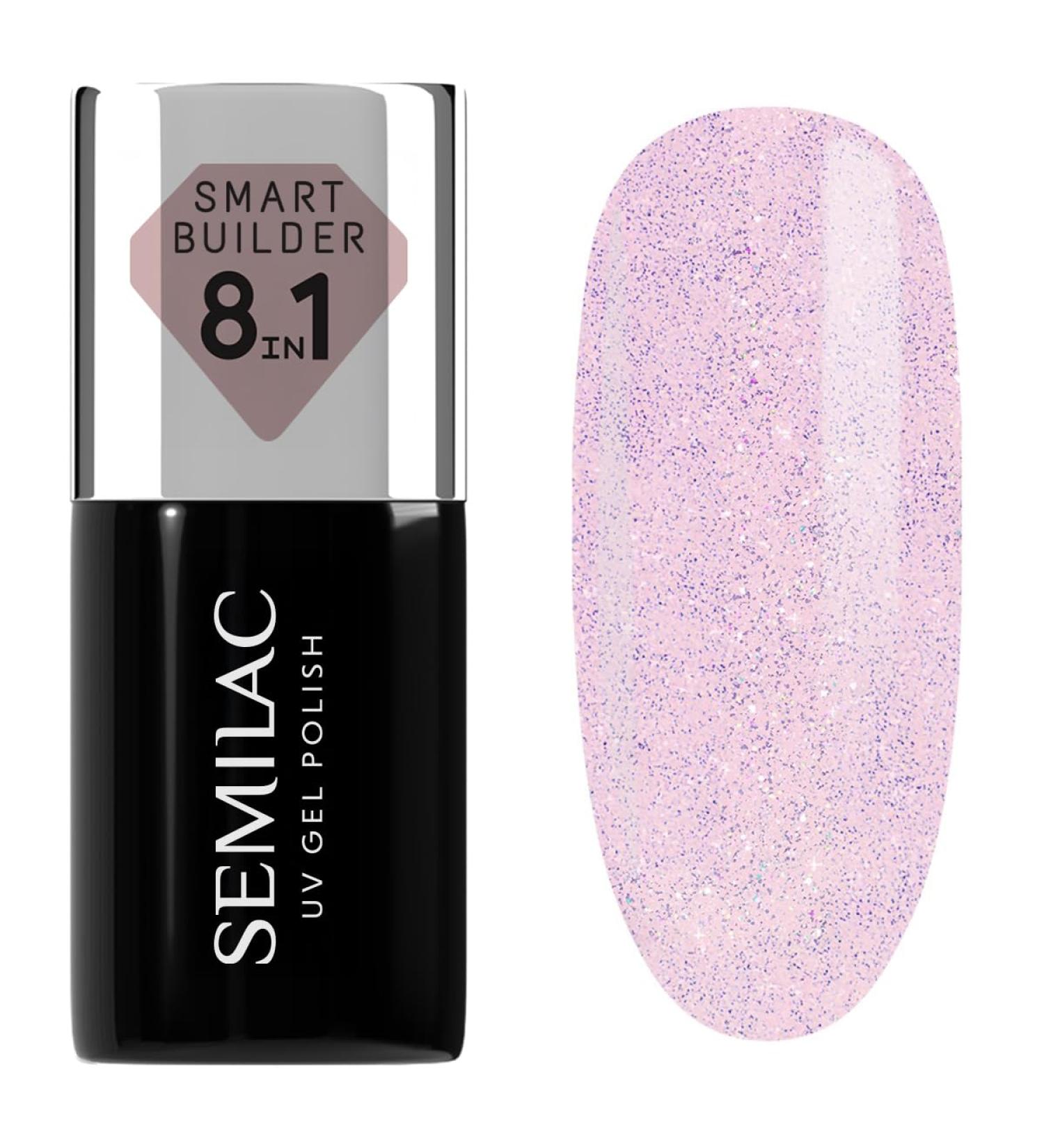  Semilac 806 Semilac Smart Builder Delicate Glitter Pink 5ml - Buy Online on GoSupps.com