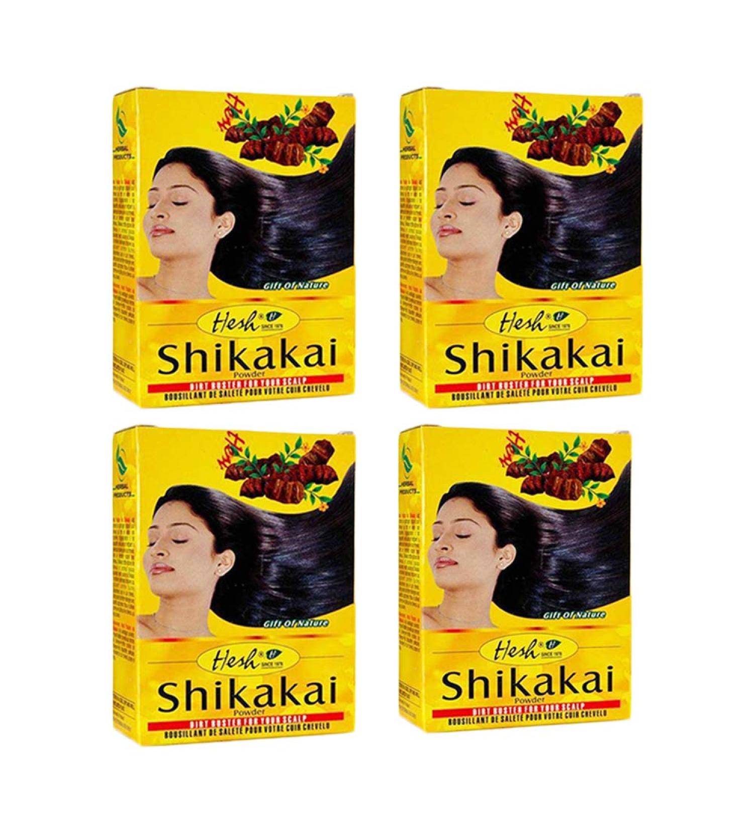 Hesh Pharma Shikakai Powder 3.5oz (100g) - Pack of 4 | Natural Hair Care - Buy Online on GoSupps.com
