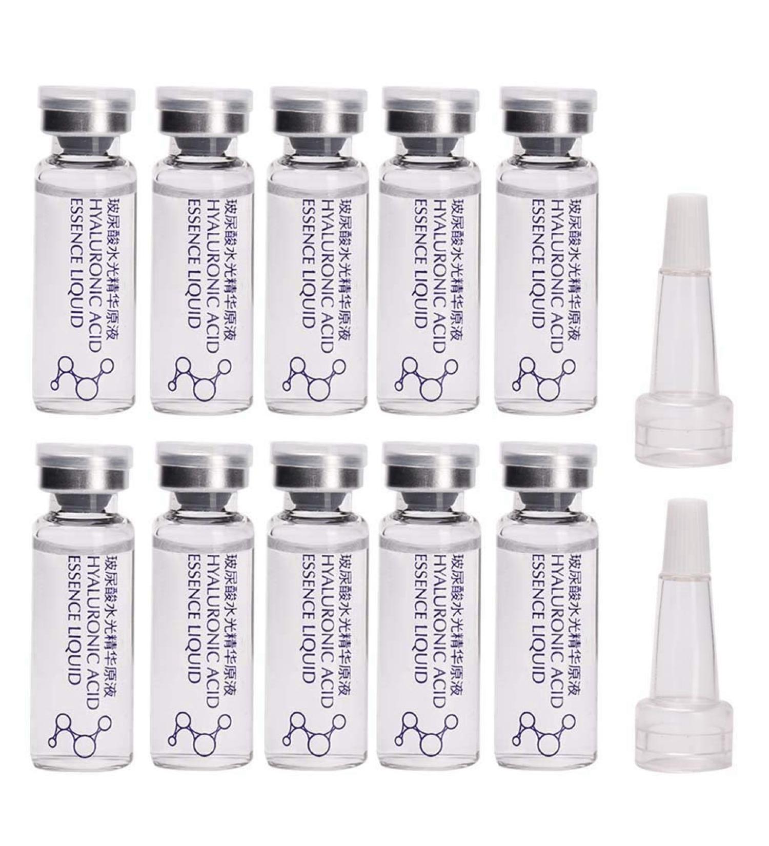 Hyaluronic Acid Serum 5ml x 10pcs for Skin Brightening Anti-Aging Facial Repair Smooth Deep Lines from Intensive Hydration Hyaluronic Acid Ampoules All Skin Types - Buy Online on GoSupps.com