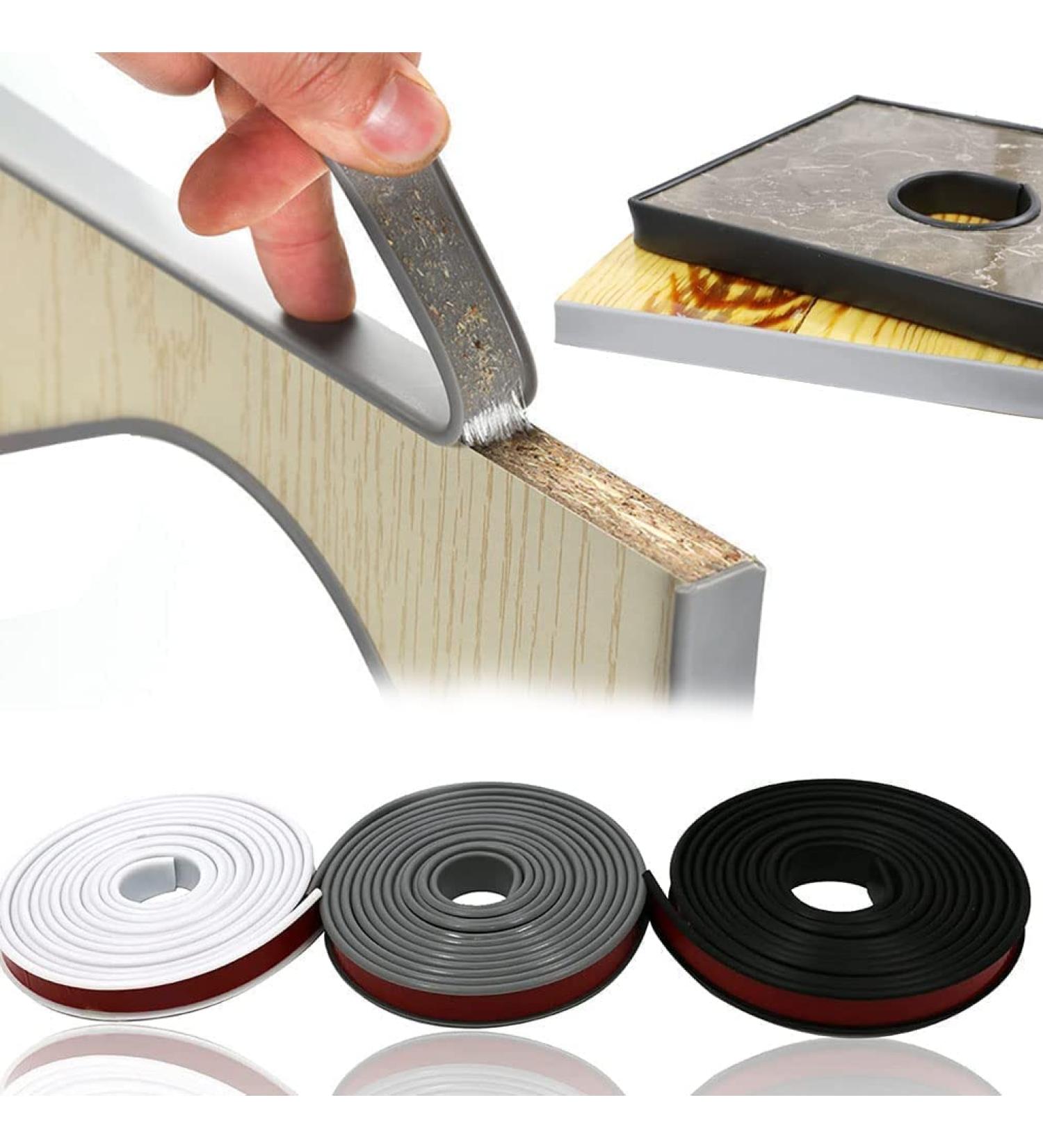 Self-Adhesive TPE Baby Edge Protection - 1 x9.8 & 25mm x 3m - Soft Foldable Durable Cabinet Repair | International Shipping - Buy Online on GoSupps.com
