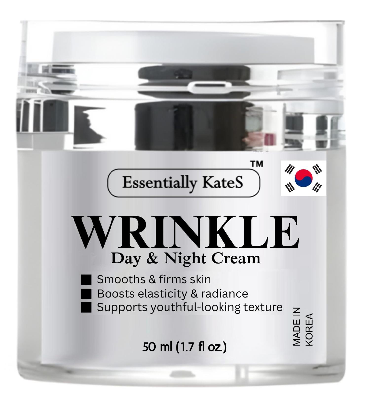 Essentially KateS Wrinkle Night Cream 50 ml - Pack of 1 -improve firmness smooth wrinkles and refine skin texture.- Korean Skincare