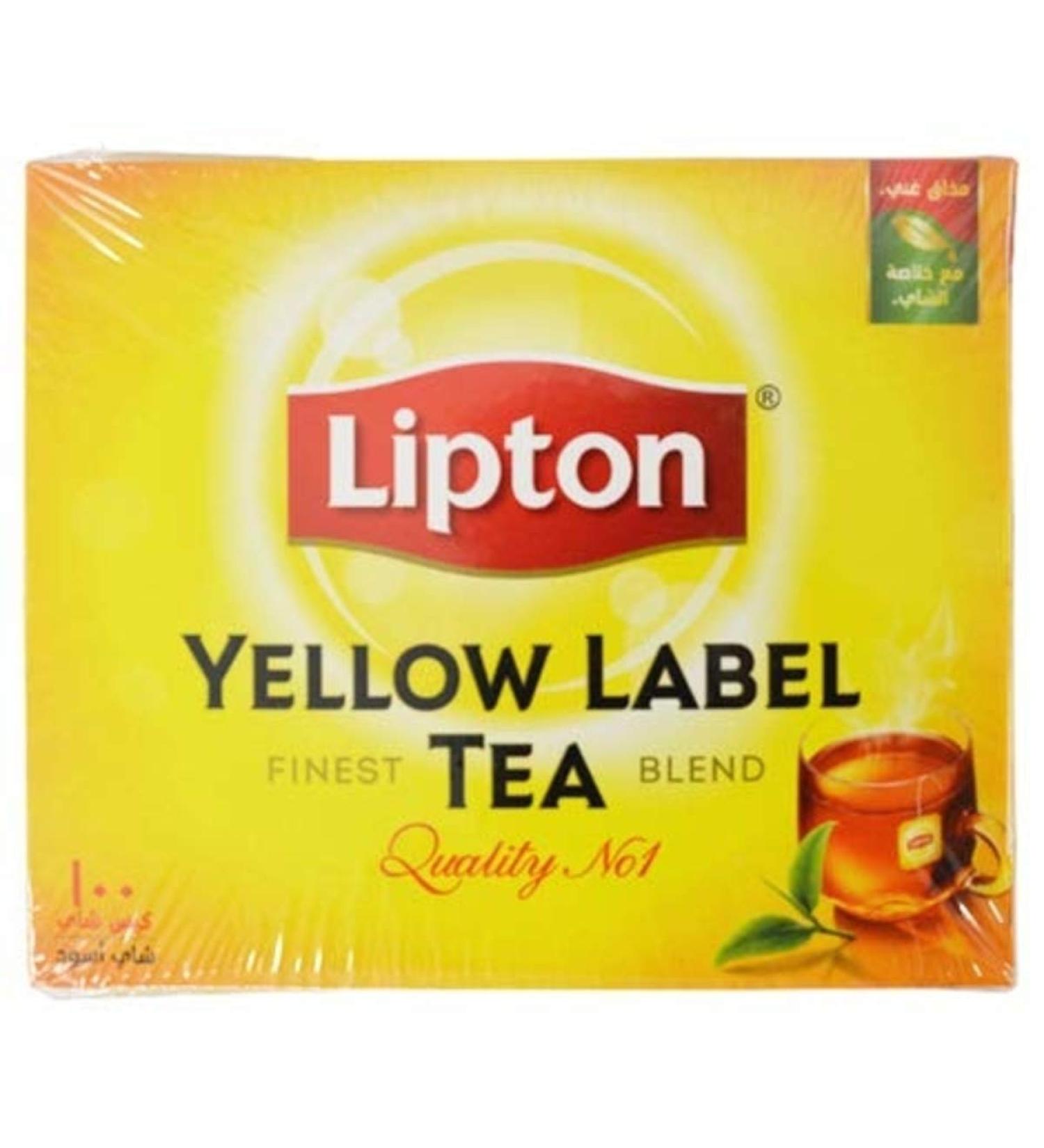 Lipton Yellow Label Tea Bags 100ct (Pack of 4) - Buy Online on GoSupps.com
