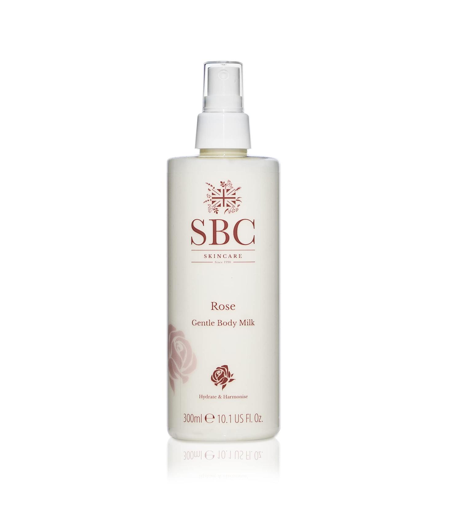 SBC Skincare Soft Rose Body Milk | Light Body Milk Delicately Scented | Moisturizing & Soothing - Buy Online on GoSupps.com