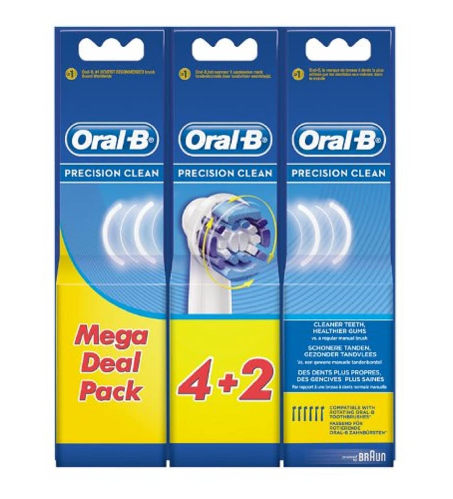 Oral B Precision Clean Eb20 for Electric Toothbrushes 6 Count