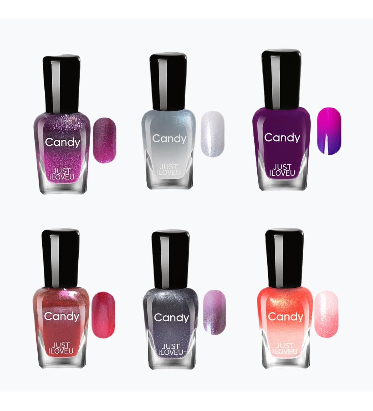 Color Changing Nail Polish Set - 6 Classic Quick Dry Colors | Glossy Nail Polish Kit for Women & Girls | 0.24 oz Each | Perfect for Toenails & Fingernails - YW-3 - Buy Online on GoSupps.com
