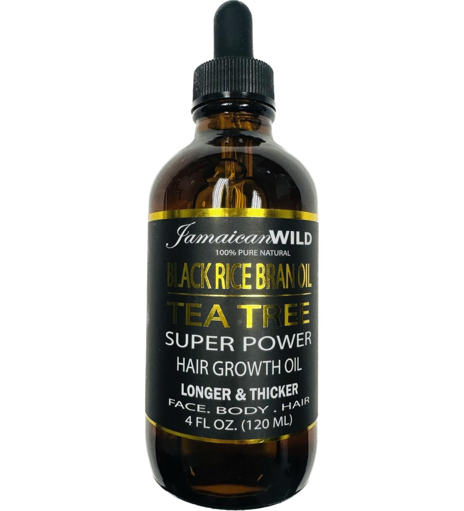 Jamaican Wild Black Castor Oil (Tea Tree Oil 4 oz) Tea Tree Oil 4 Fl Oz (Pack of 1)