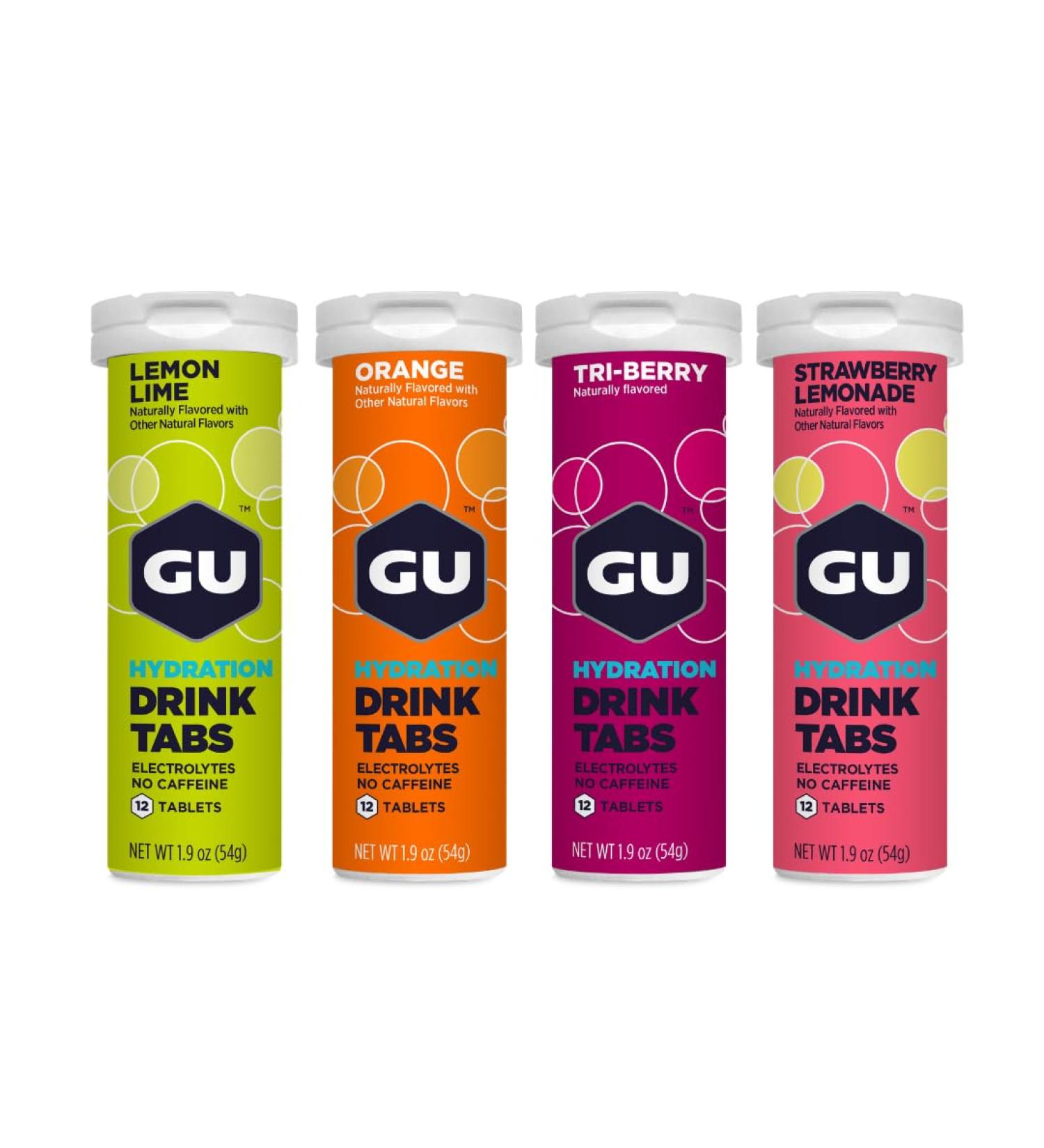 GU Energy 24-Count Gel and 4-Count 48-Serving Hydration Electrolyte Drink Tablets Sports Nutrition Bundle - Buy Online on GoSupps.com