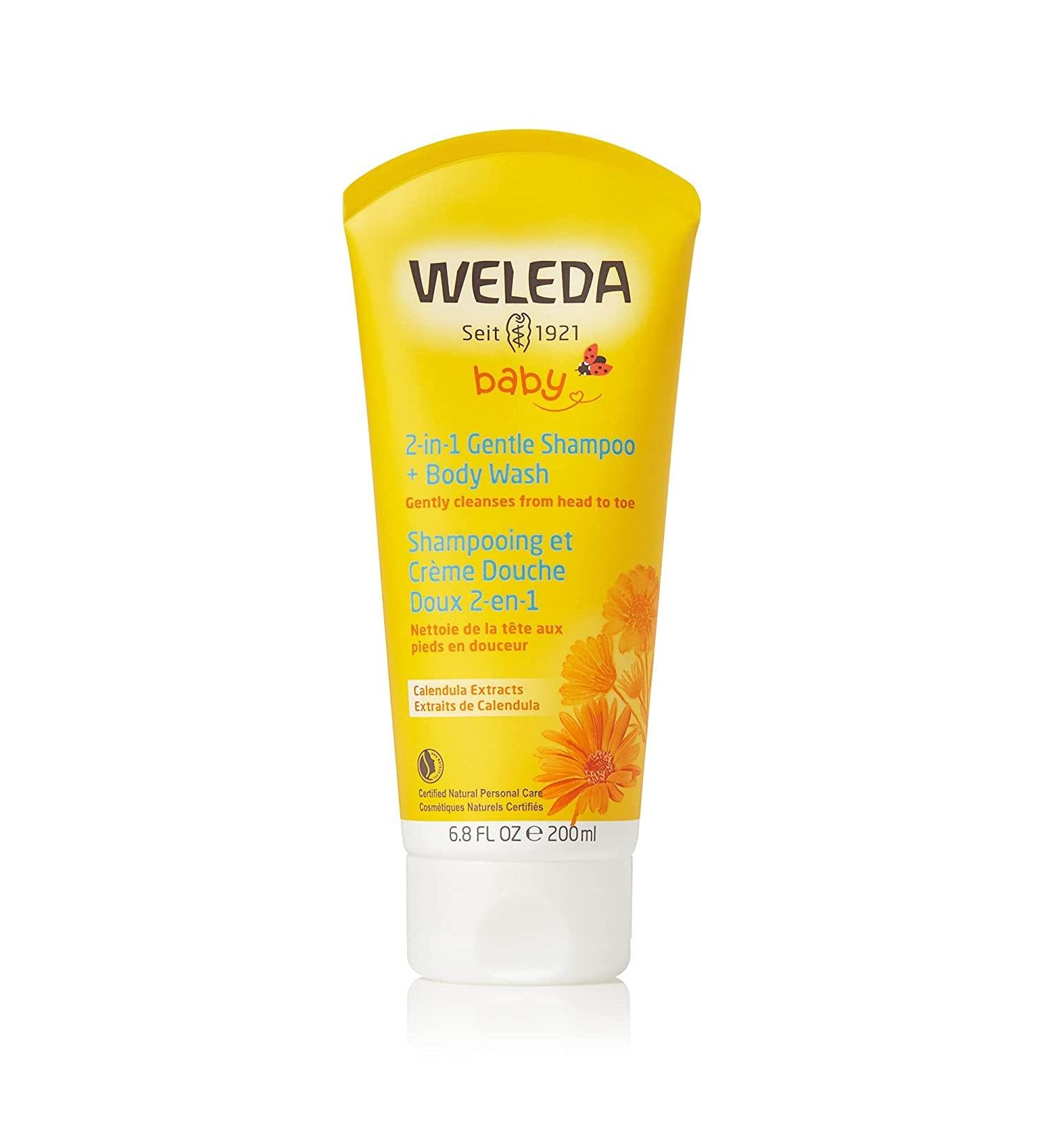 Weleda Calendula Baby Shampoo & Body Wash 6.8 fl oz | Gentle & Organic Care - Buy Online on GoSupps.com
