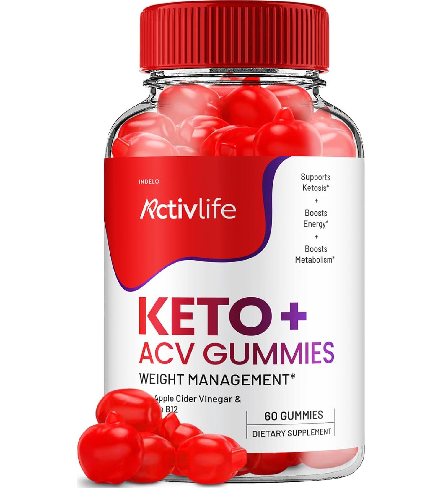 ActivLife Keto ACV Gummies - Active Life Keto Apple Cider Vinegar Gummies ActivLife Keto + ACV Weight Management Gummies ActiveLife Advanced 1000mg Formula (1 Pack - 60 Gummies) - Buy Online on GoSupps.com