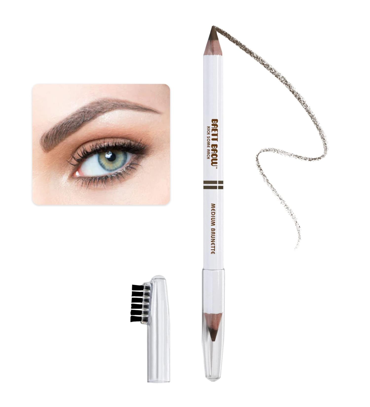 BRETT BROW Duo-Shade Pencil Medium Brunette - Define and Enhance Brows - Buy Online on GoSupps.com