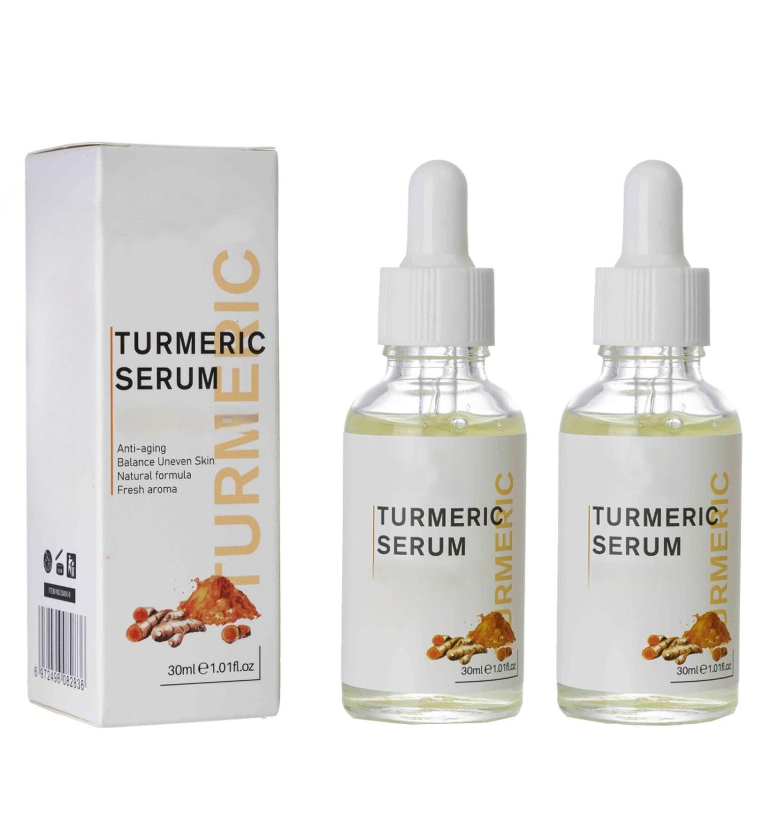 Beslibate 2 Pieces Turmeric Oil 30ml Turmeric Serum Turmeric Power Against Age Spots Natural Turmeric Skin Whitening Oil for Fight Acne Heals Scars Turmeric Skin Care Serum3 1 - Buy Online on GoSupps.com