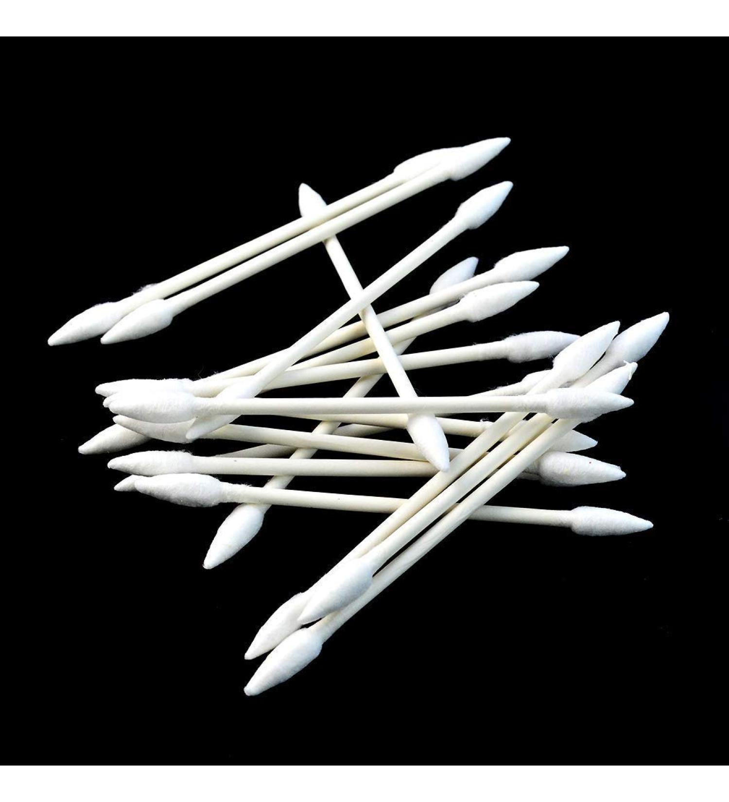 800 Double Precision Cotton Swabs - 4 Packs with Paper Sticks - 200 Pieces per Pack - Buy Online on GoSupps.com