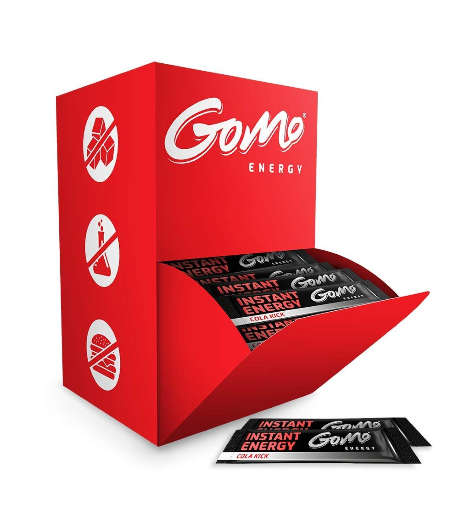Gomo Energy Cola Zero Sugar-Free Energy Drink Powder with 100mg Caffeine B Vitamins & Taurine | 100 Portions for Alertness Endurance & Concentration - Buy Online on GoSupps.com