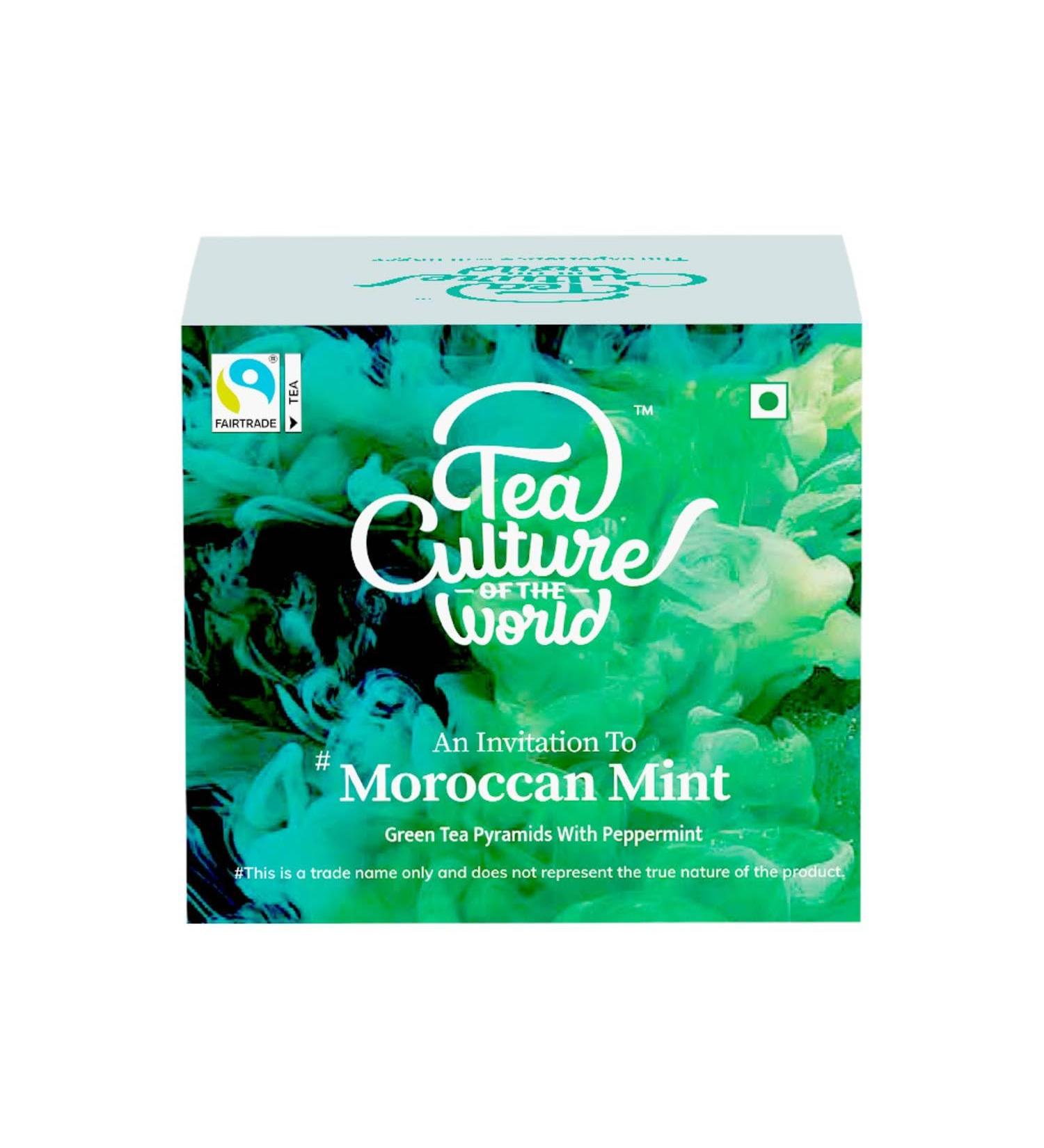 Tea Culture of The World 16 sachets de th la menthe marocaine sachets de th vert de qualit sup rieure feuilles de th vert marocain sachets de menthe Menthe 16 Count - Buy Online on GoSupps.com