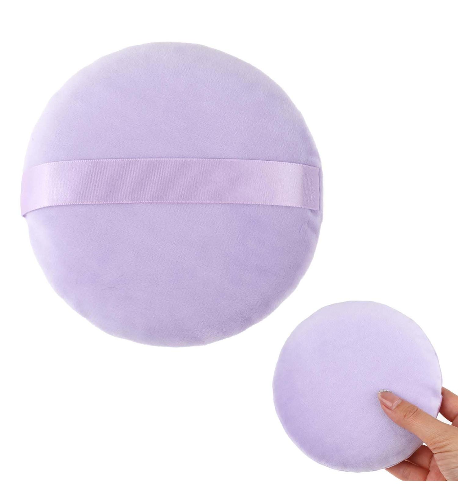 AHQiZFX Powder Puff 5 Inch Powder Puff for Body Powder Large Loose Powder Puff Ultra Soft Washable Velour Powder Puff for Face Powder Setting Powder Body Powder Loose Powder Other Powders (Purple) - Buy Online on GoSupps.com