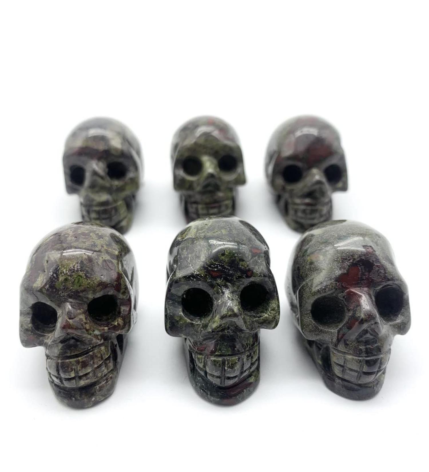 Natural Dragon Blood Quartz Ghost Head Carved Handmade Home OrnamentsDecoration Stones Can be Used for JZIGTDEM - Buy Online on GoSupps.com