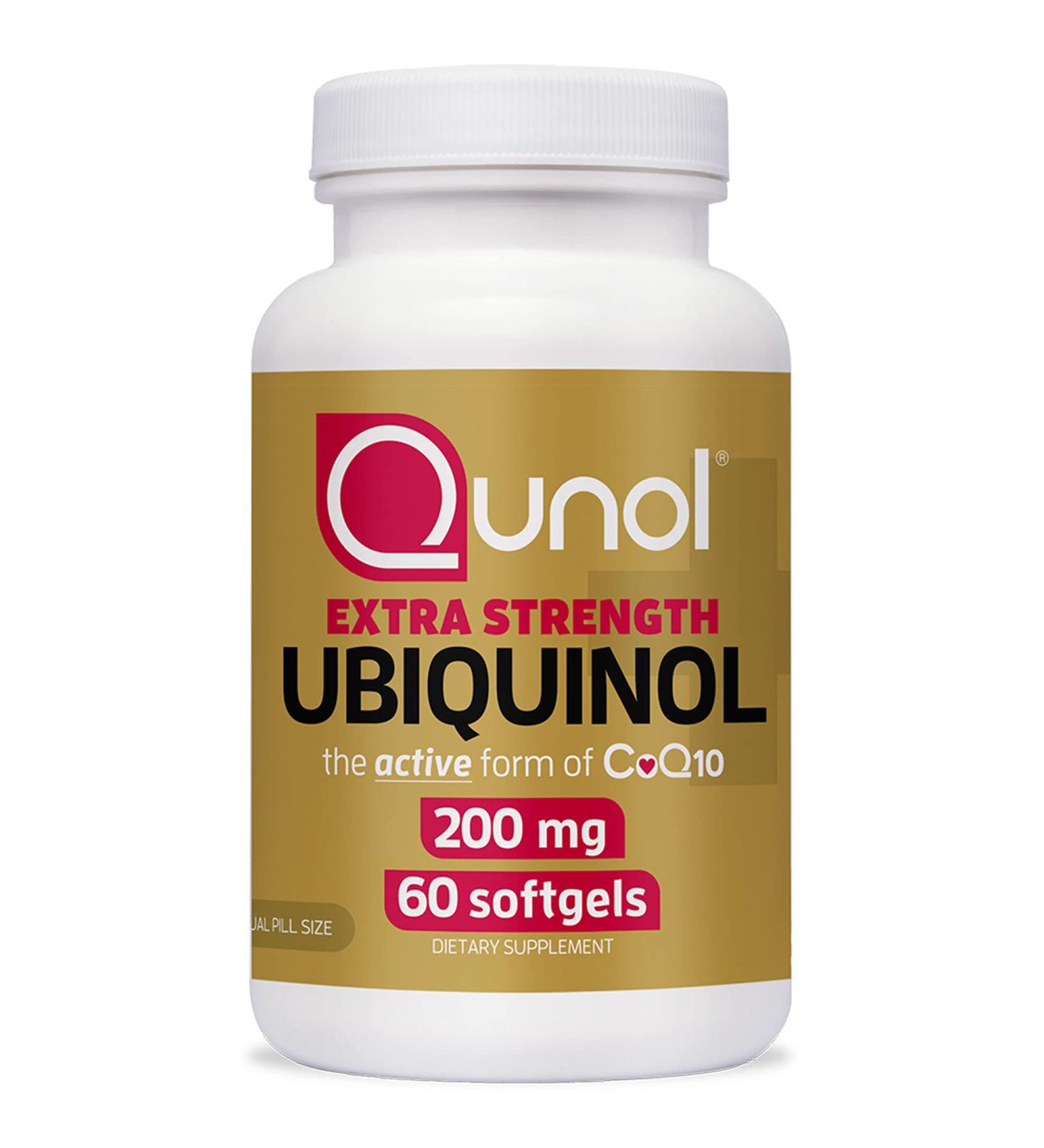 Qunol Extra Strength Ubiquinol CoQ10 200mg - 60 Softgels | Heart Health & Energy Support - Buy Online on GoSupps.com