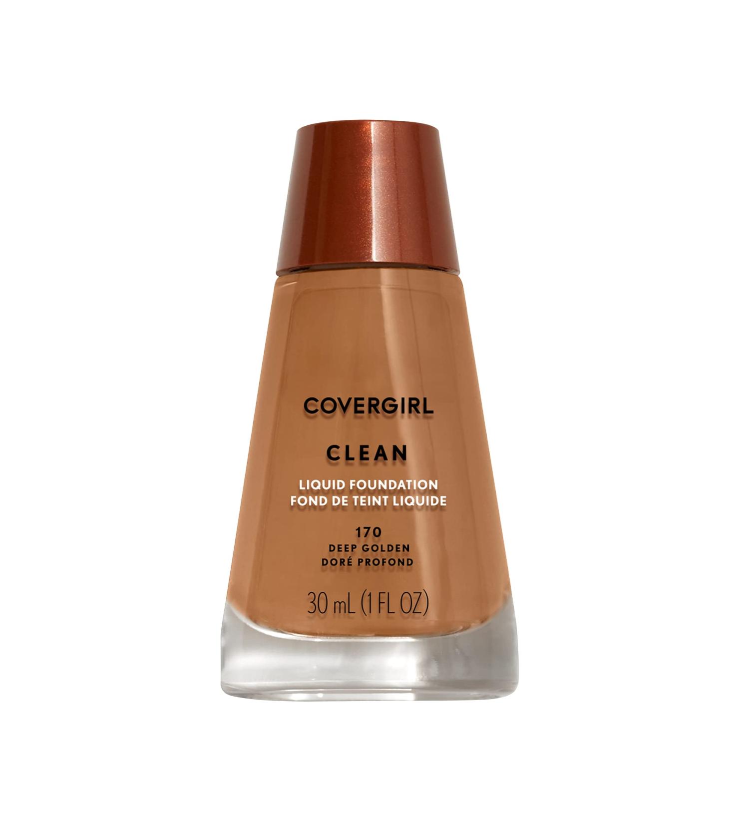COVERGIRL Clean Liquid Foundation Deep Golden 170 - 1 Pack - Buy Online on GoSupps.com