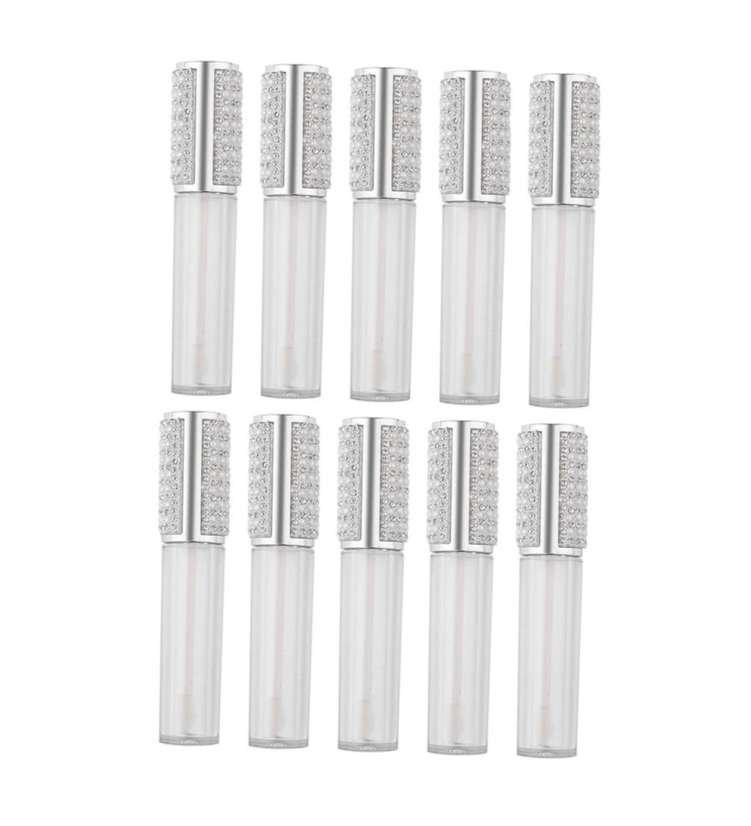 Housoutil Lot de 10 Tubes de Gloss L vres Rechargeables en Verre 5 Ml Contenant Transparent pour Soin des L vres Liquide Accessoires DIY Maquillage Portables et L gers - Buy Online on GoSupps.com