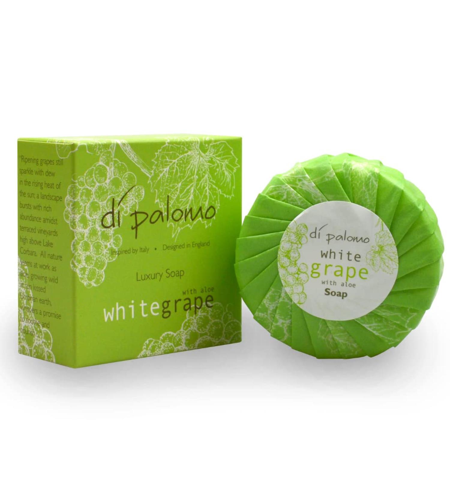 Di Palomo Vegan White Grape & Aloe Luxury Soap Bar - 100g Moisturising Hand Soap for Women & Men - Buy Online on GoSupps.com