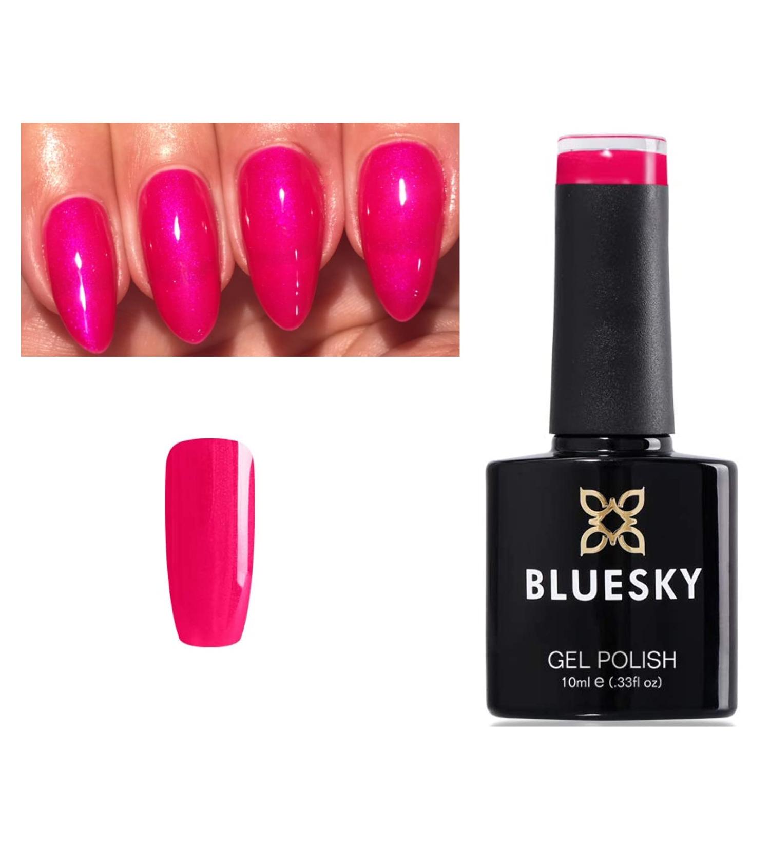 Bluesky Nail Gel Polish Pink Lilac Fuchsia Esctasy New Wave Spring Summer Color 80642 UV LED Soak Off 10ml - Buy Online on GoSupps.com