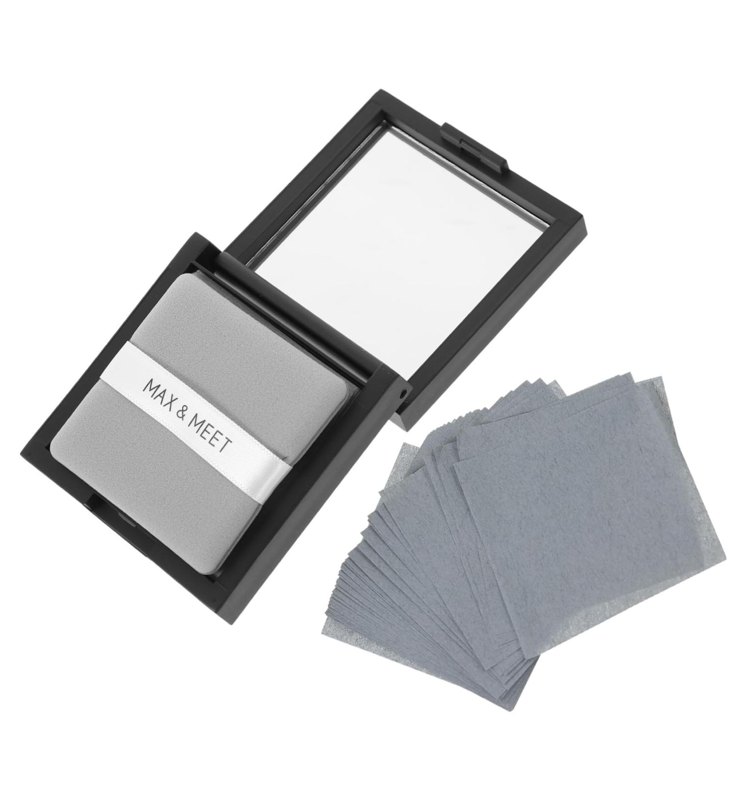 VINTORKY 1 Set Sheets Powder Puff Mirrors Facial Oil Blotting Paper Face Cleaning Paper Face Cleaning Oil Paper Oil Absorbing Tools Paper for Oil Absorbing Oily Glass Cleansing Paper - Buy Online on GoSupps.com