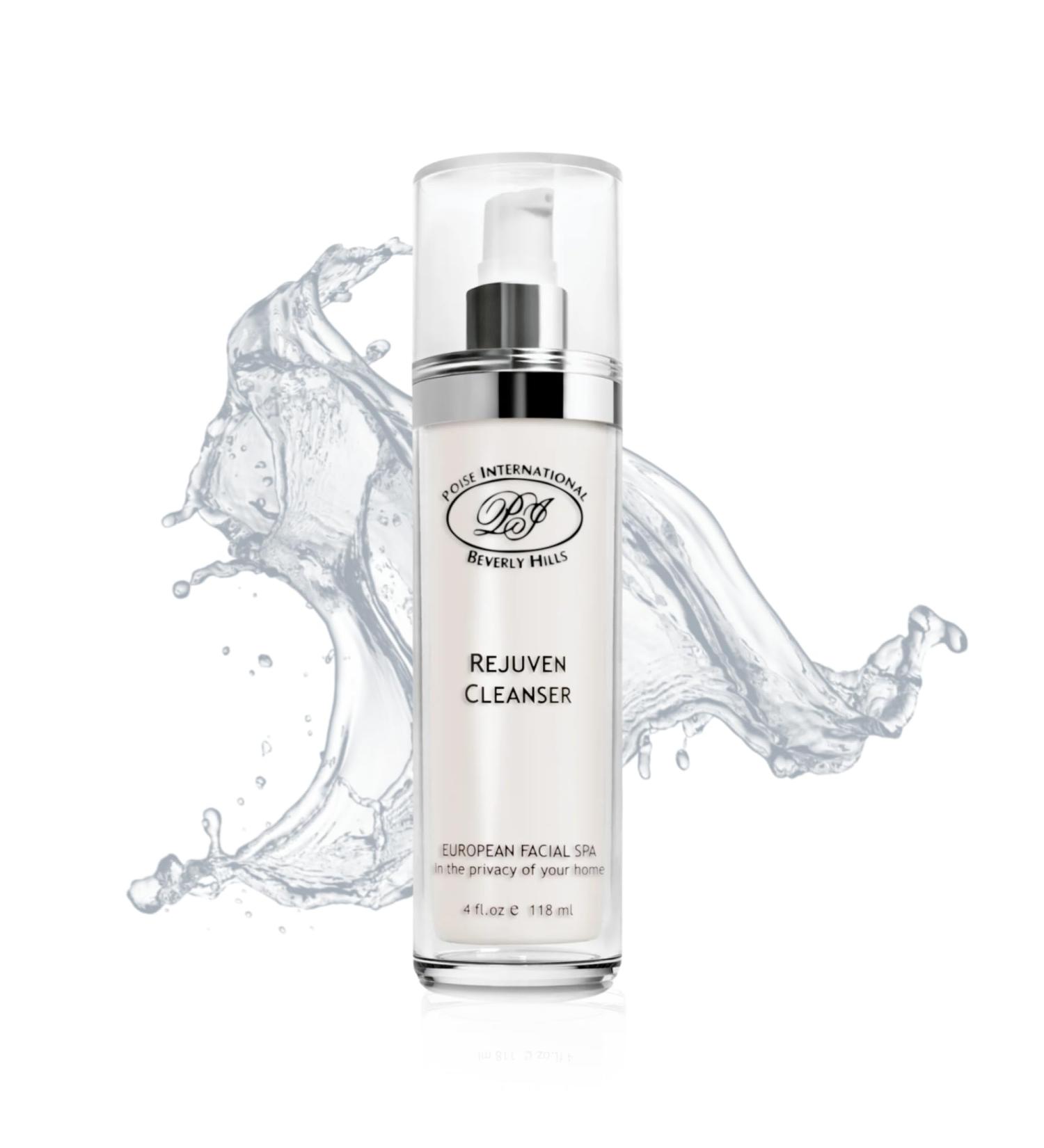 POISE Skincare Rejuven Cleanser Enriched Formula Light Foaming Cleanser to Lift Away Dirt Refreshes Tone and Hydrate Skin with Botanical Extracts 4 fl oz (118ml) - Buy Online on GoSupps.com