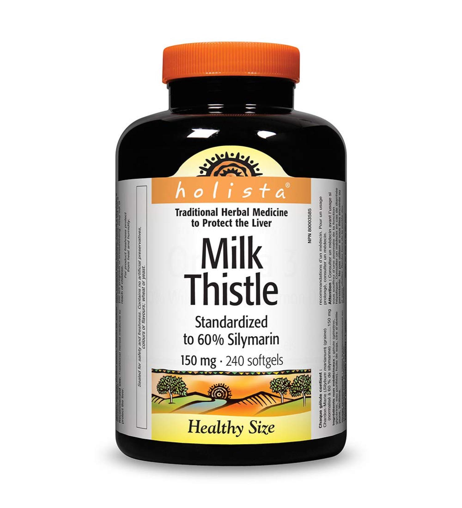 Holista Milk Thistle Softgels 150mg - Buy Online on GoSupps.com