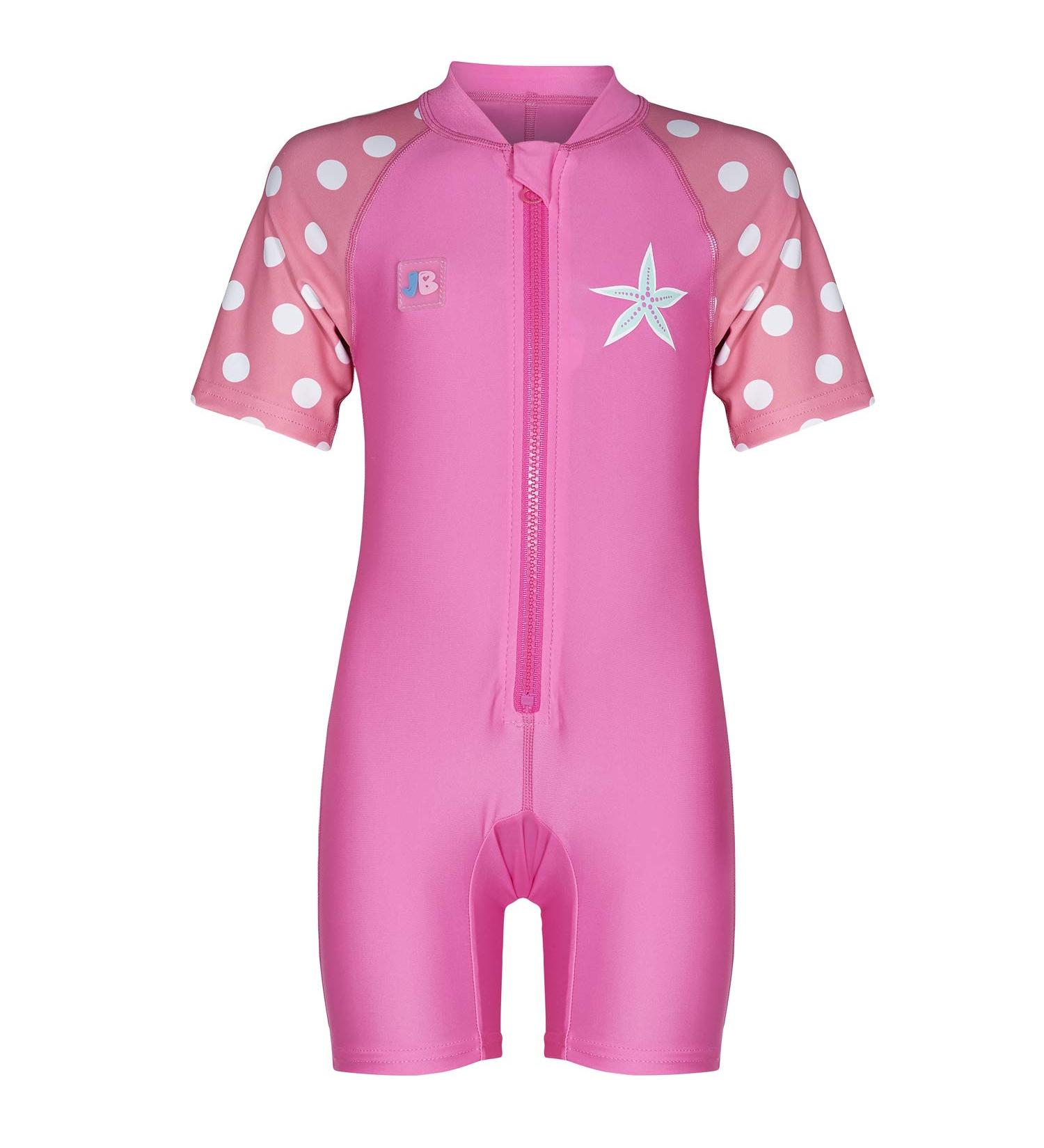 Juicy Bumbles Baby Swimsuit - Short Sleeve One Piece Toddler Swimming Costume (3-4 Years) Starfish Pattern - Buy Online on GoSupps.com