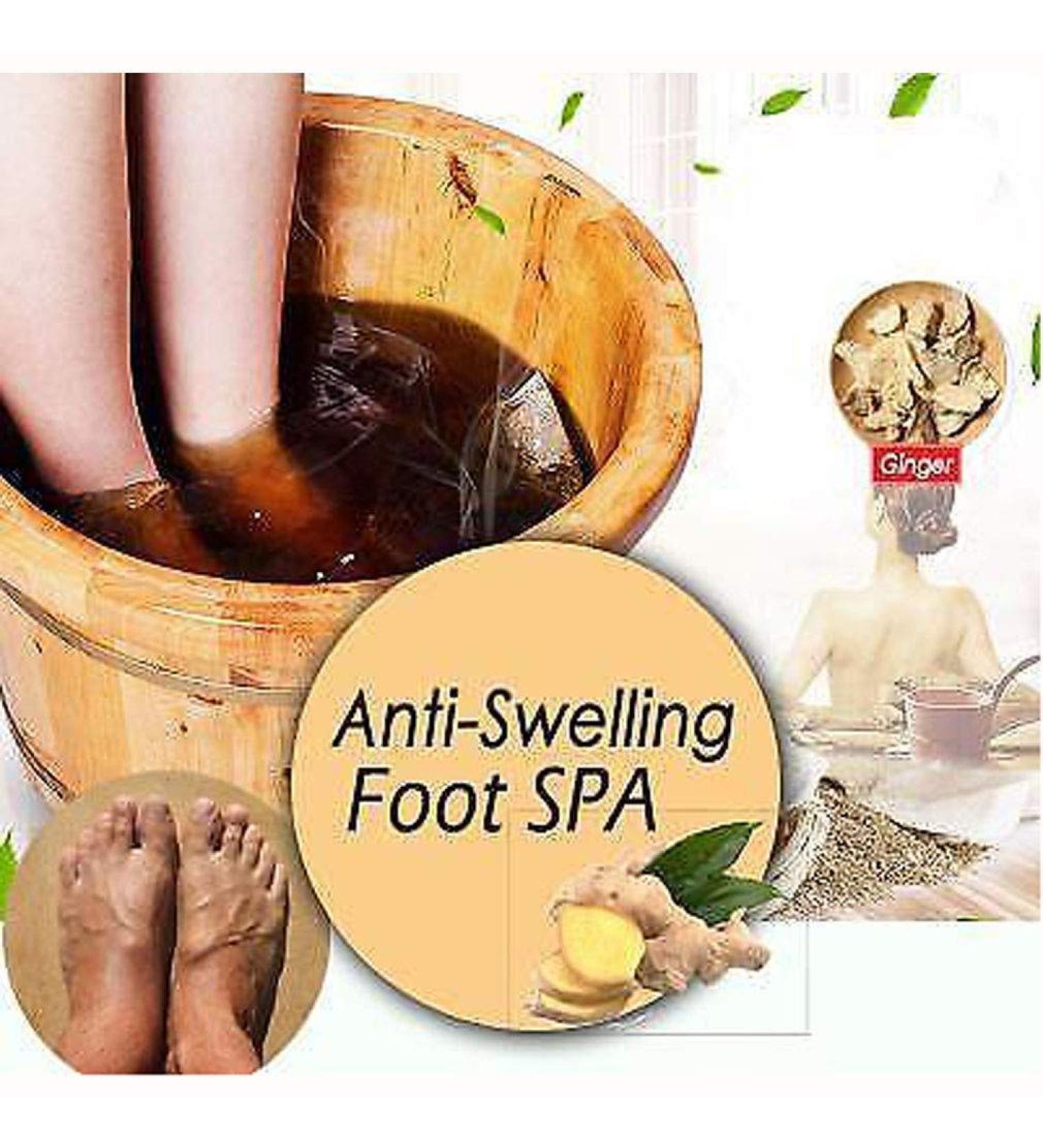 10pcs Ginger Foot Soak Effervescent Tablets for Anti-Swelling Foot SPA - Promotes Metabolism & Foot Care - Buy Online on GoSupps.com