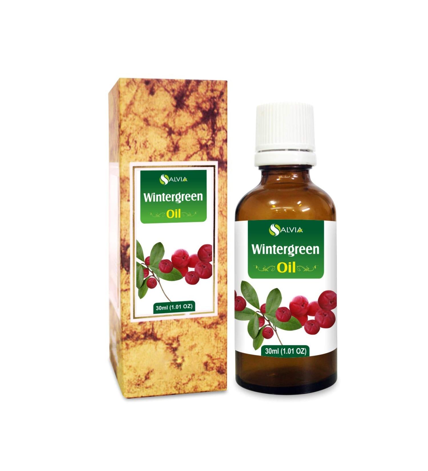 Salvia Winter Green Oil 100% Natural Pure Undiluted Uncut Essential Oil 30ml Winter Green 30 ml (Pack of 1) - Buy Online on GoSupps.com
