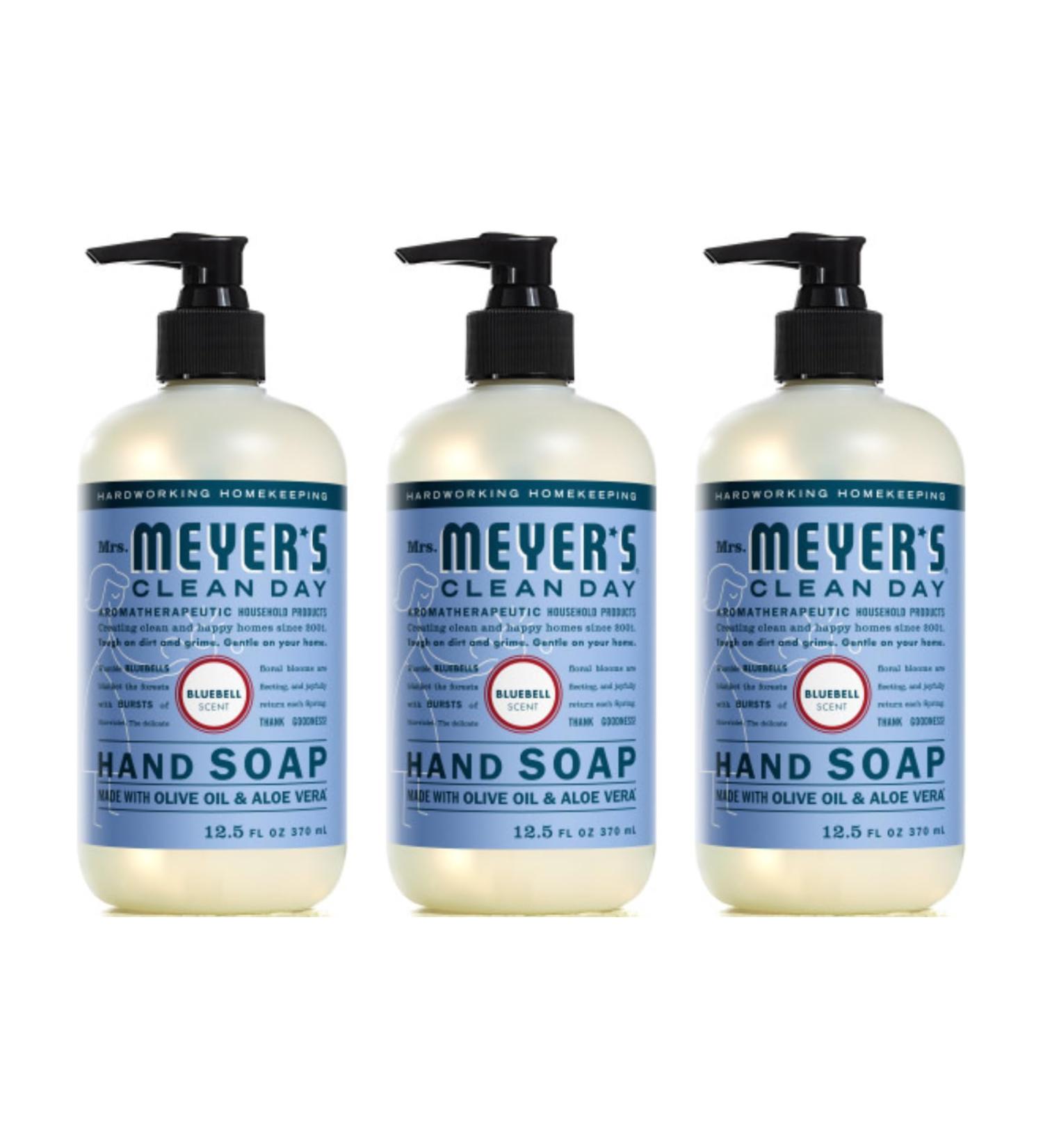 Mrs. MEYER'S CLEAN DAY Bluebell Hand Soap 12.5 Fl Oz (Pack of 3) - Buy Online on GoSupps.com