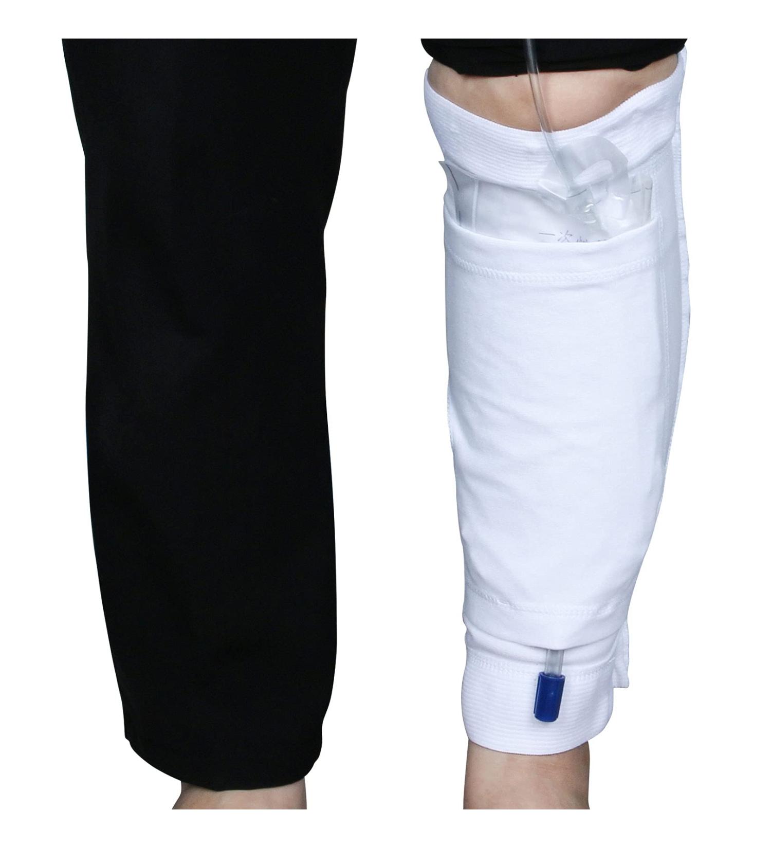 Stretchy Catheter Leg Bag Holder | Foley Leg Bag Sleeve for Incontinence | Durable Calf Holder for Urine Drainage Bags - Buy Online on GoSupps.com