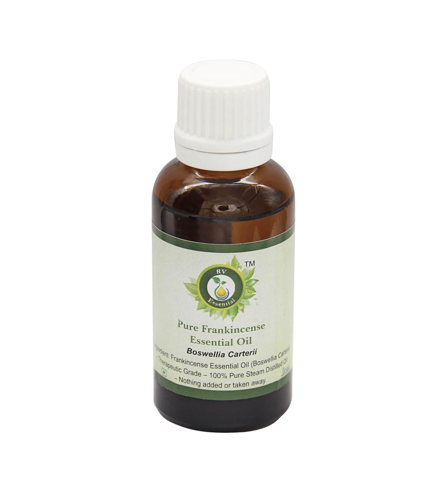 Frankincense Essential Oil | Boswellia Carterii | for Body | for Relaxation | for Skin Therapy | 100% Pure Natural | Steam Distilled | Therapeutic Grade | 5ml | 0.169oz by R V Essential Frankincense 0.17 Fl Oz (Pack of 1)