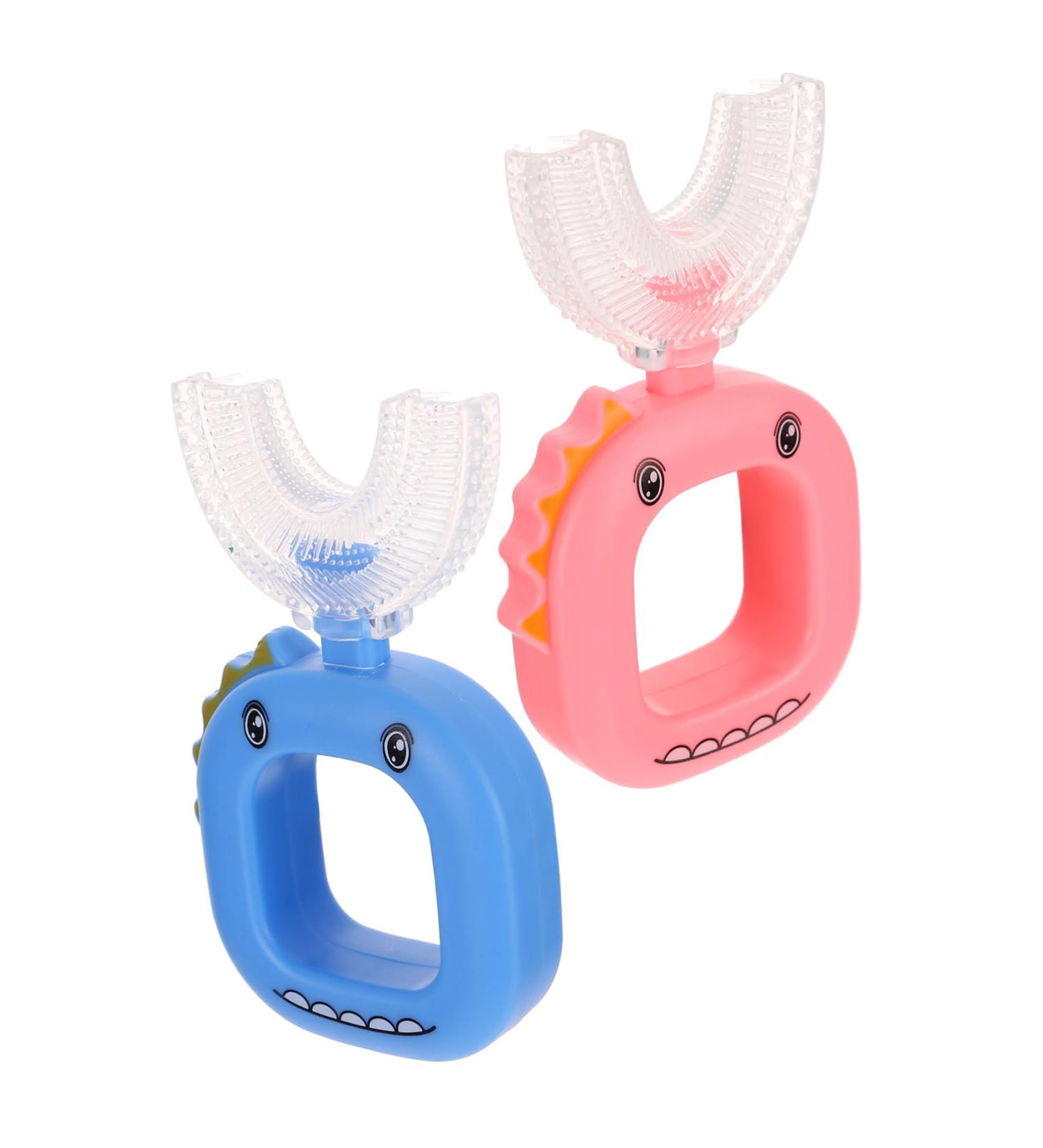 Buy Solustre U-Shaped Silicone Toothbrush for Kids | Gentle Toddler Oral Care Tool - Buy Online on GoSupps.com