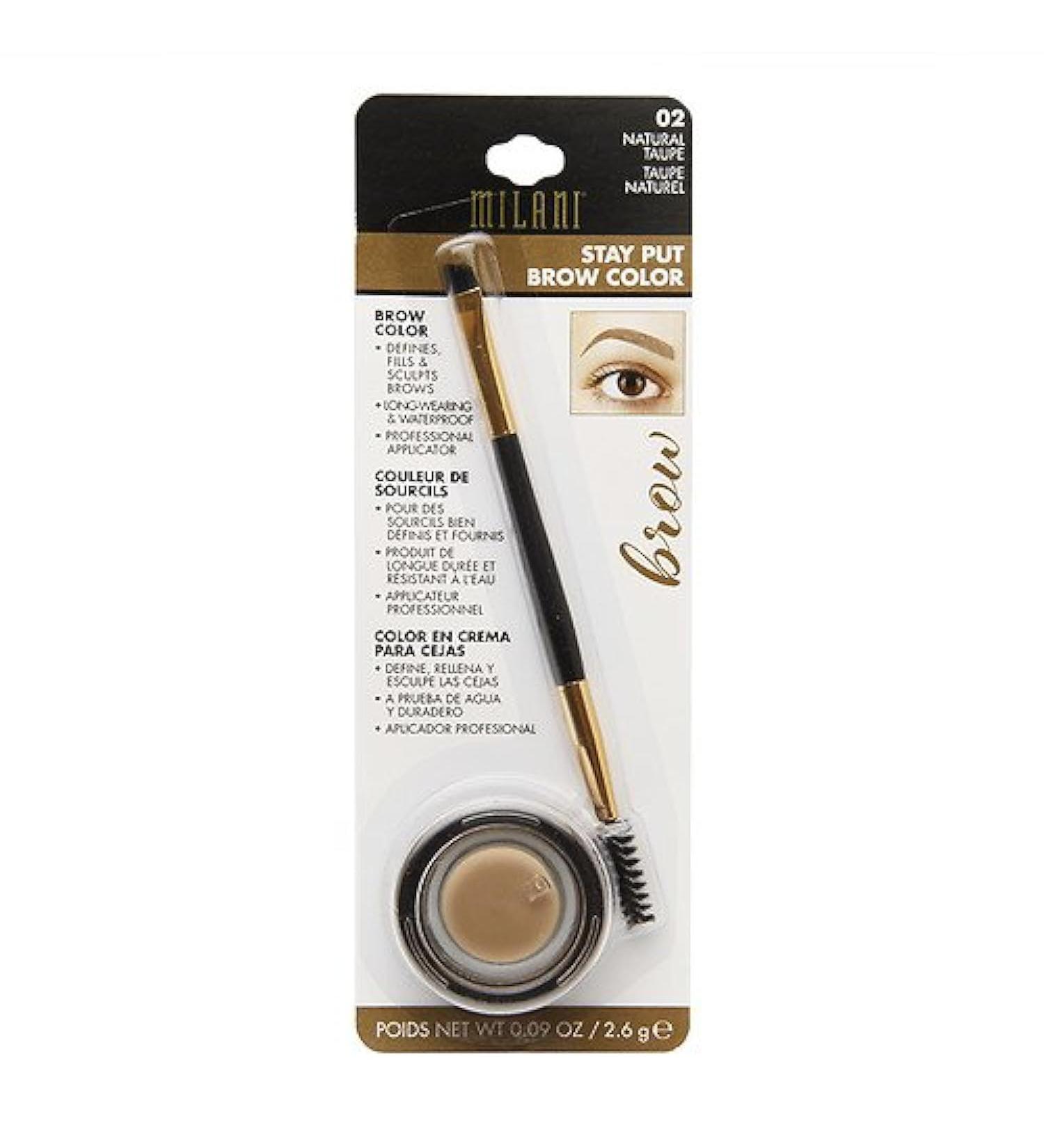 Milani Stay Put Brow Color Medium Brown 0.09 Ounce