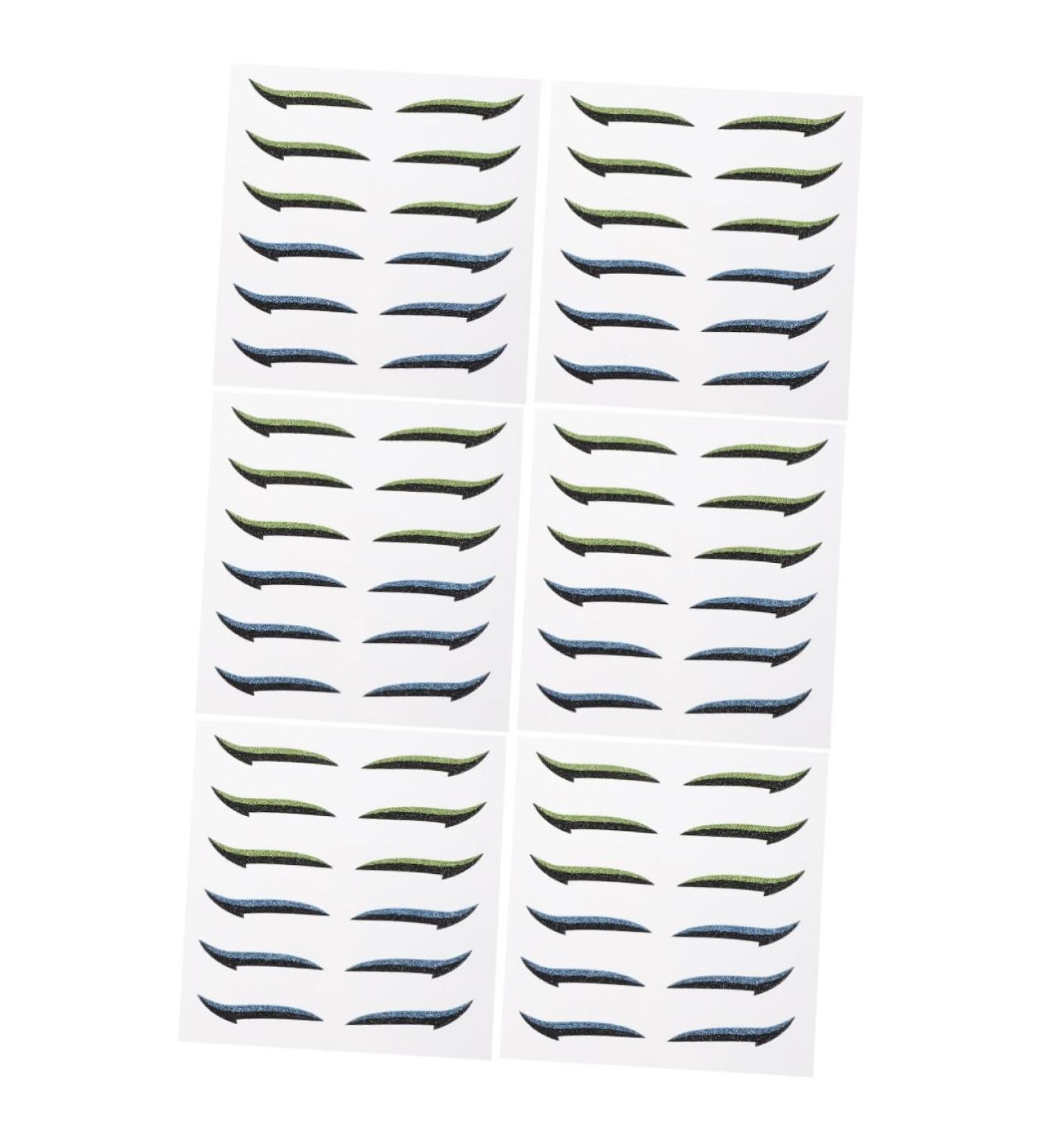 TOVINANNA 36 Pairs Glitter Eyeliner Sparkle Stickers Eyeliner Decal Self- Adhesive Miss Eyes Adhesive Tape - Buy Online on GoSupps.com