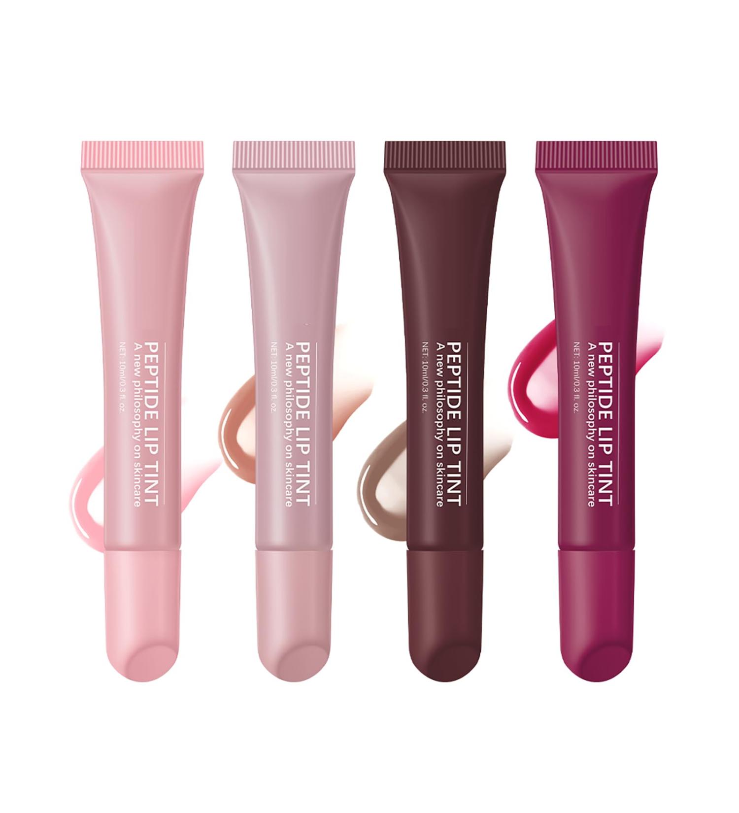  SONGVISON Set of 4 tinted peptide lip balms - Set of 4 lip balms in natural colors enriched with moisturizing oil for hydrating and nourishing care - Buy Online on GoSupps.com