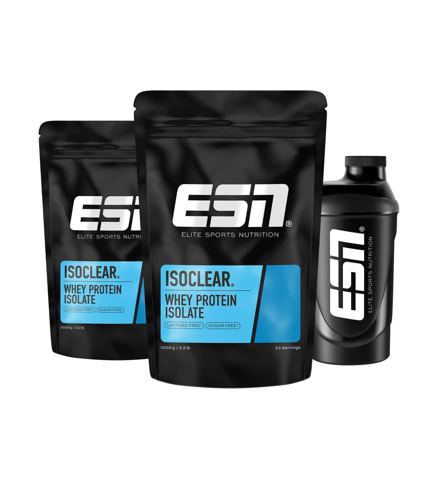 Buy ESN Isoclear Whey Isolate Protein Powder - Fresh Cherry 2kg + Free Shaker | Fruity Clear Whey Tested Quality Made in Germany - Buy Online on GoSupps.com