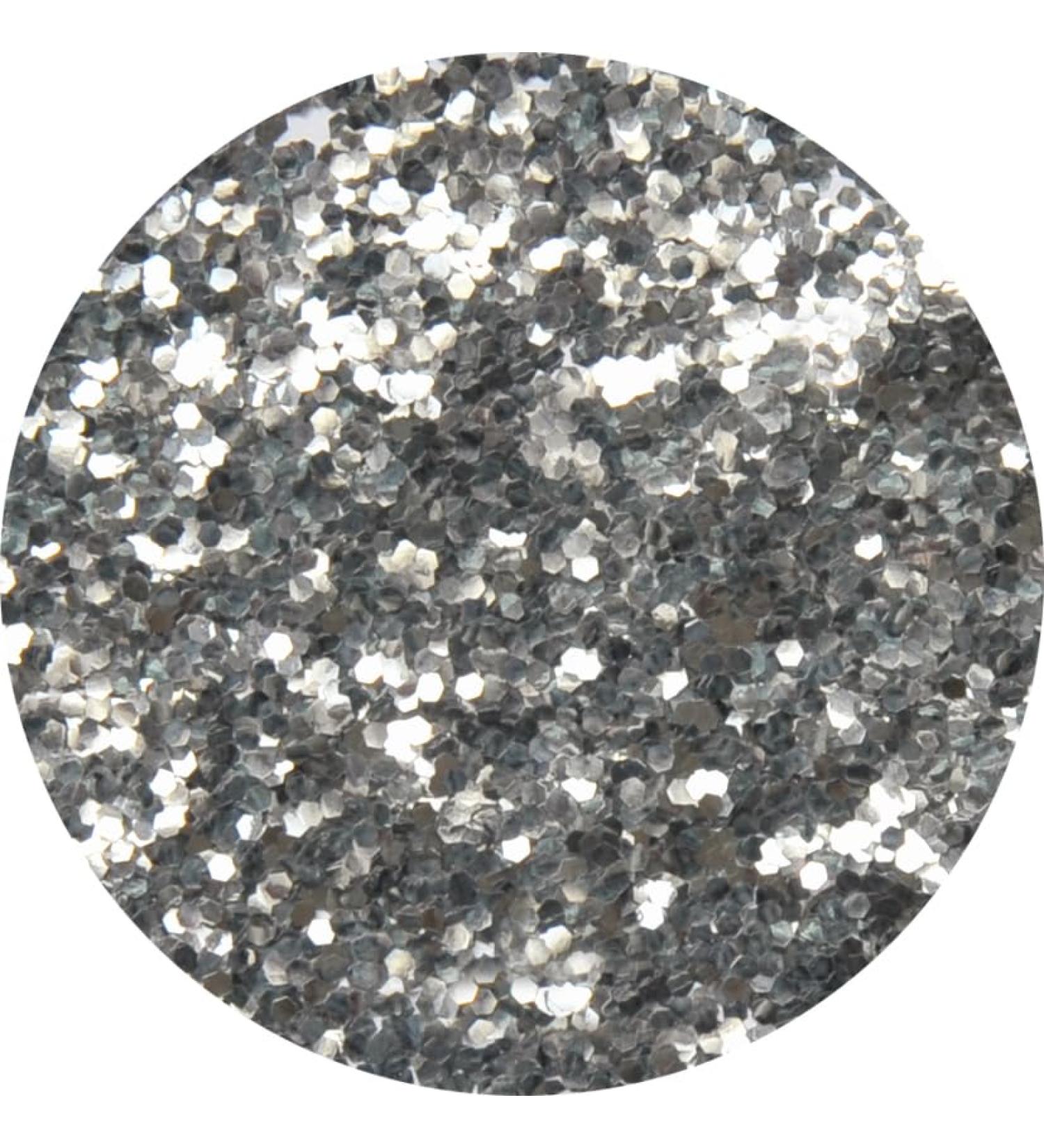 Eulenspiegel Eulenspiegel 907412 Organic Silver Glitter Coarse 6 g Biodegradable Face and Body Glitter