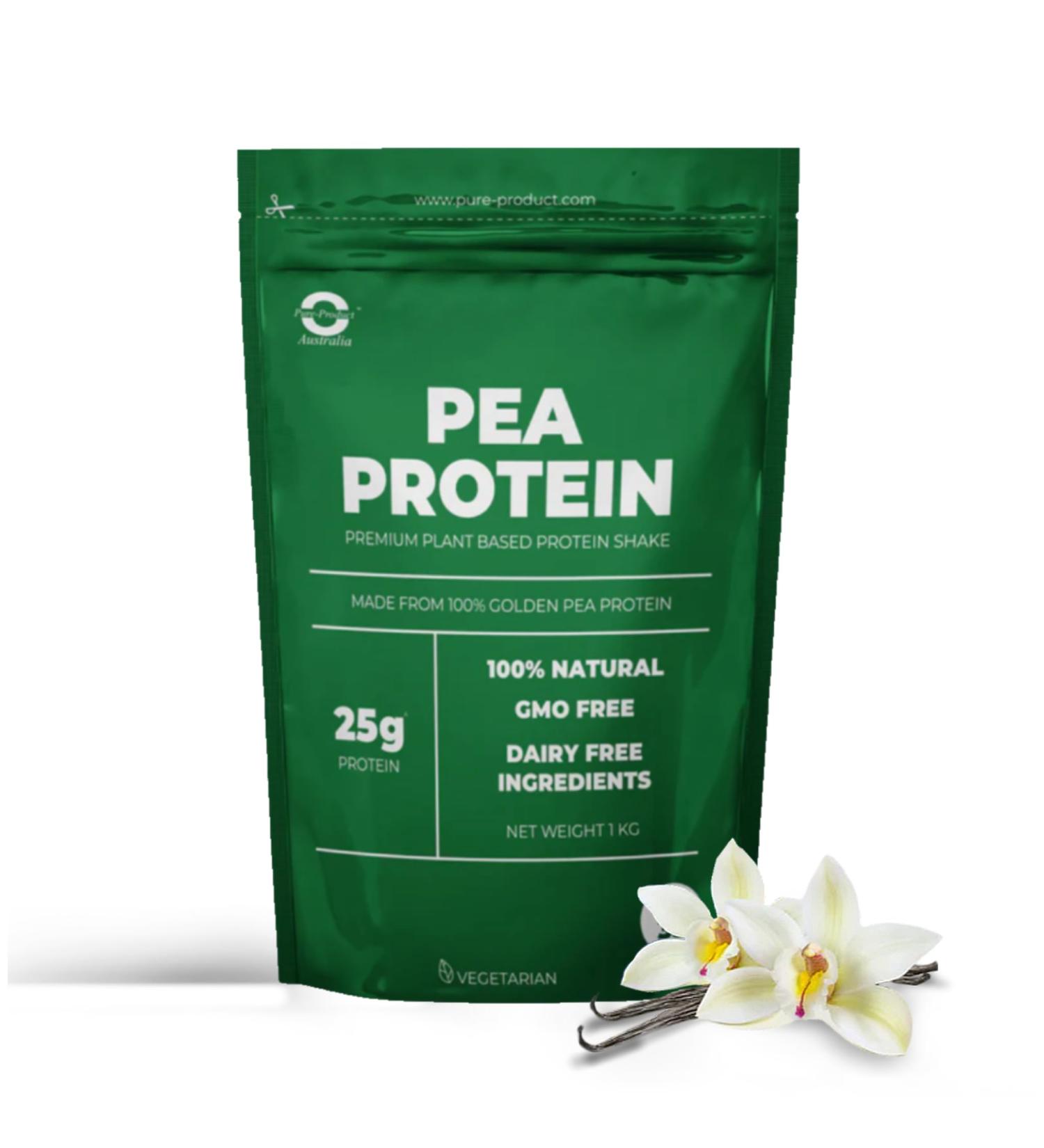 Buy Pure-Product Australia Pea Protein Isolate Powder (Vanilla) 2.2 lbs - Vegetarian Friendly International Shipping Available - Buy Online on GoSupps.com